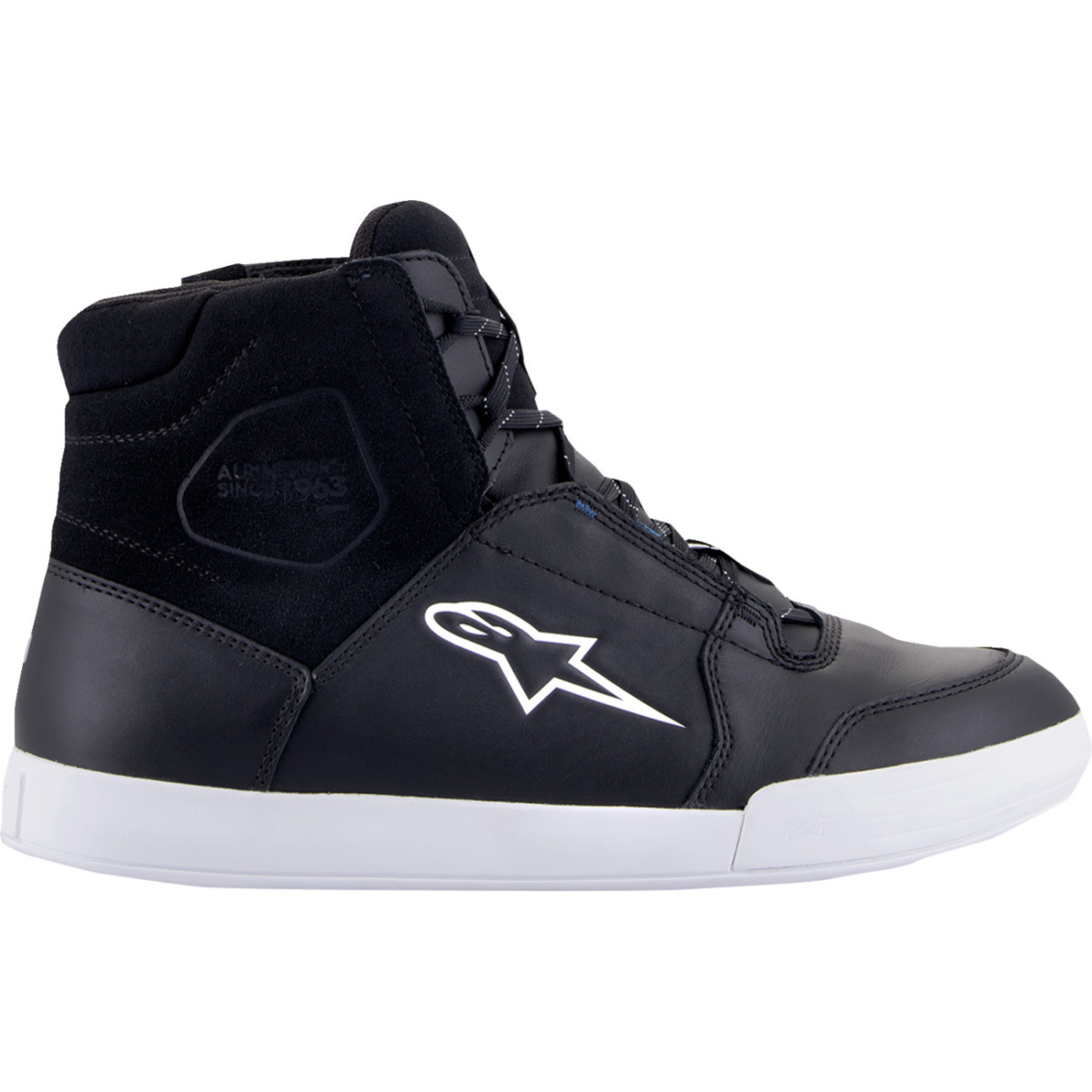 Alpinestars #2543123-157-12 - Chrome Shoes - Waterproof - Black/White - US 12 / EU 45.5