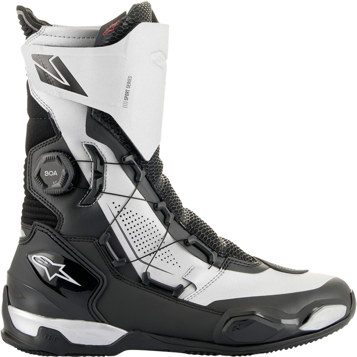 Alpinestars #2222024-119-42 - SP-X BOA Boots - Black/Silver - EU 42