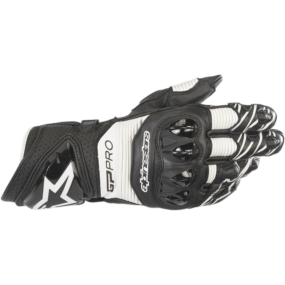 Alpinestars #3556922-12-2X - GP Pro RS3 Gloves - Black/White - 2XL