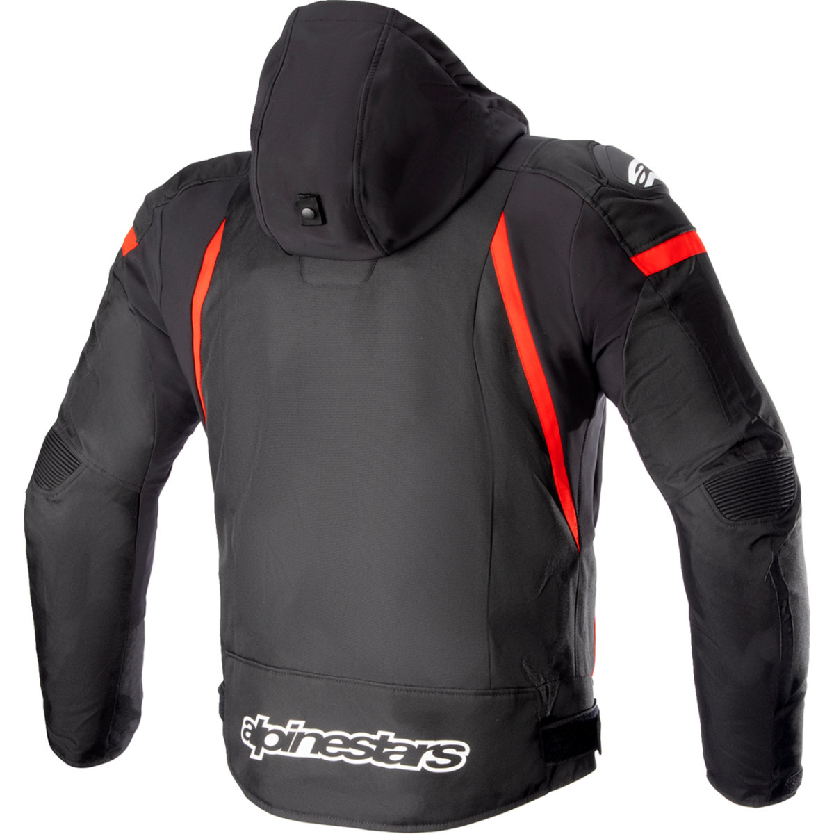 Alpinestars #3206423-1342-M - Zaca Waterproof Jacket - Black/Bright Red/White - Medium