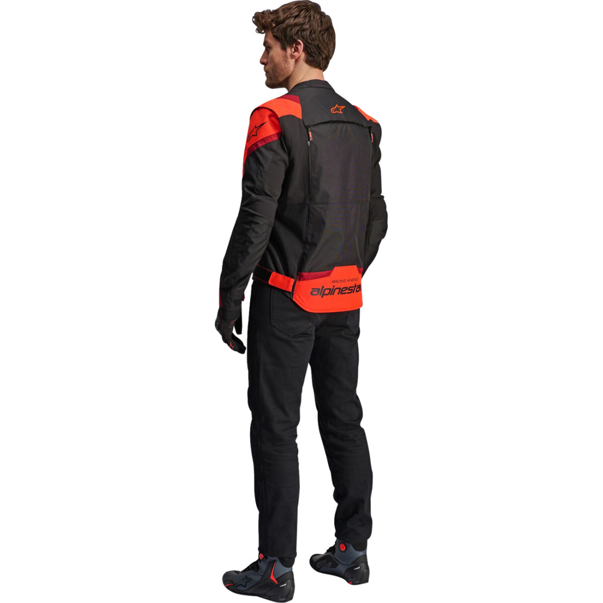 Alpinestars #3301825-1365-3X - T-Stunt Air Jacket - Black/Red Fluo/Dark Red - 3XL