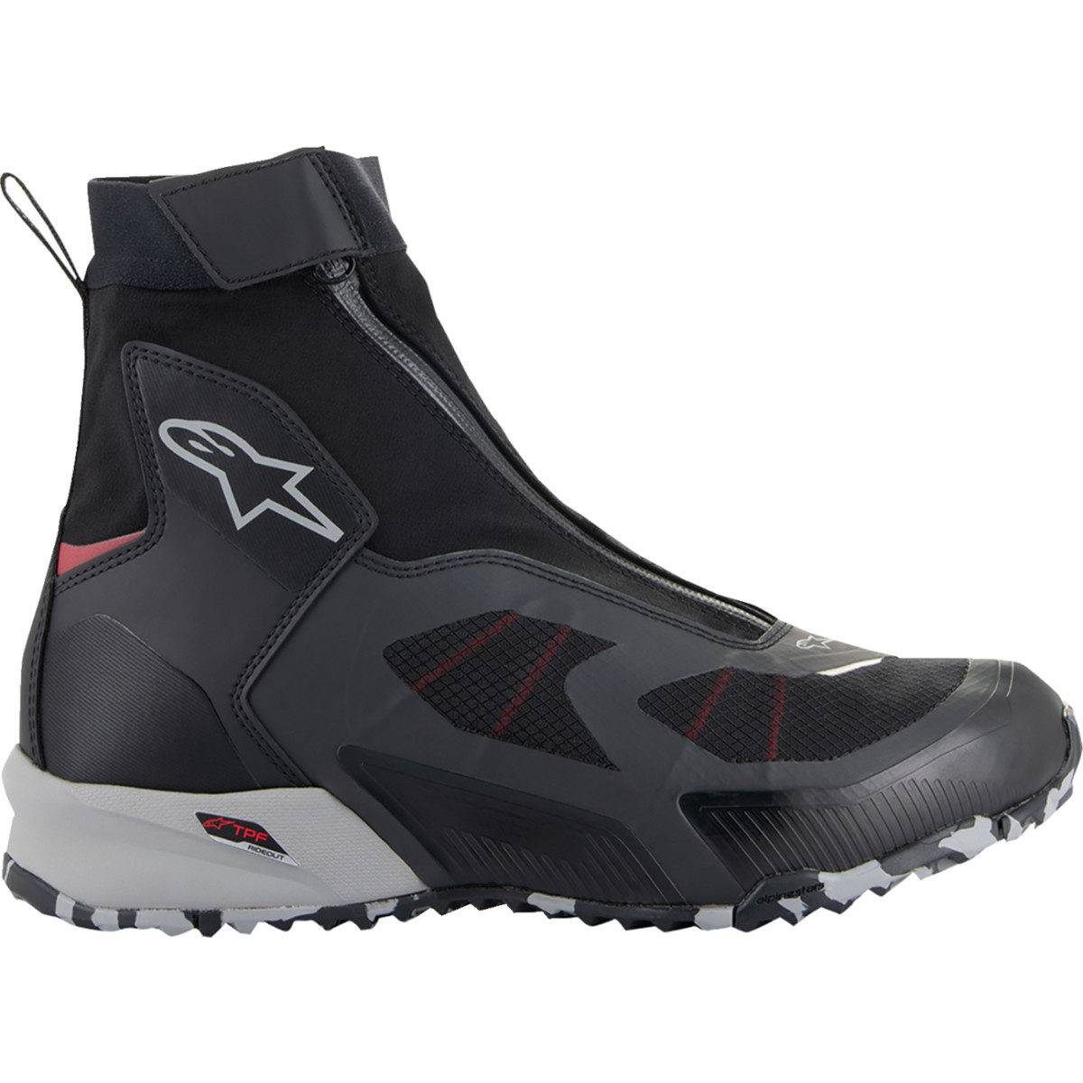 Alpinestars #233822412229.5 - CR-8 Gore-Tex® Shoes - Black/Grey/Red - US 9.5 / EU 42.5