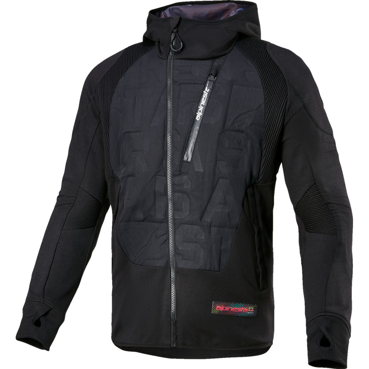 Alpinestars #4201824-10-M - MSE Hybrid Hooded Jacket - Black - Medium