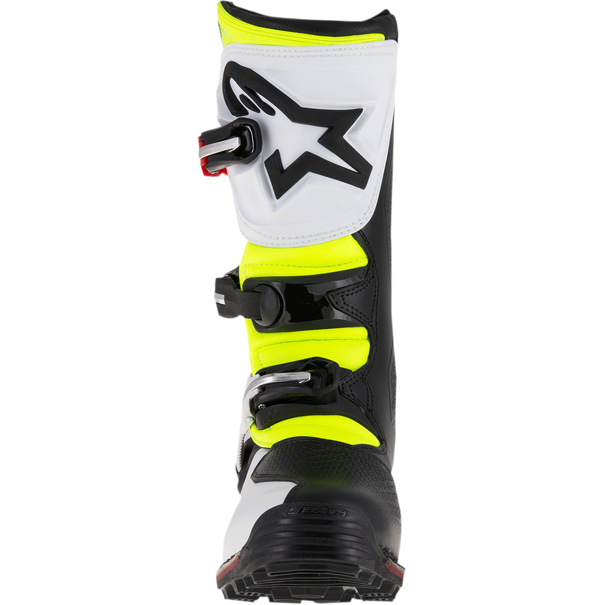 Alpinestars #2004017-2351-7 - Tech-T Boots - White/Red/Yellow Fluorescent/Black - US 7 / EU 40.5