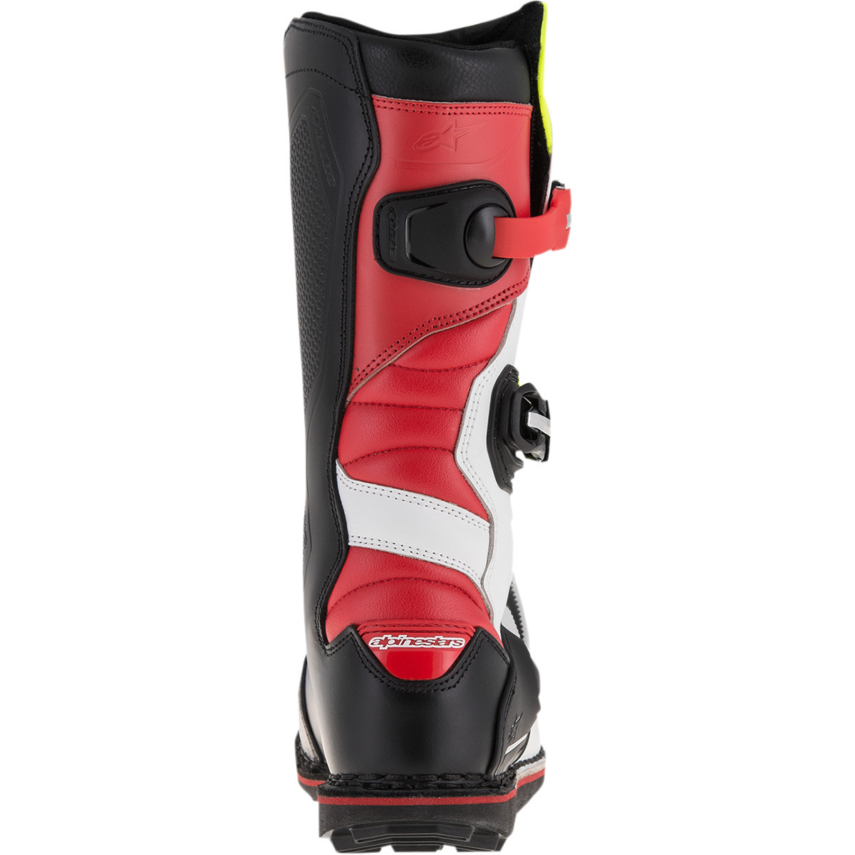 Alpinestars #2004017-2351-10 - Tech-T Boots - White/Red/Yellow Fluorescent/Black - US 10 / EU 44.5