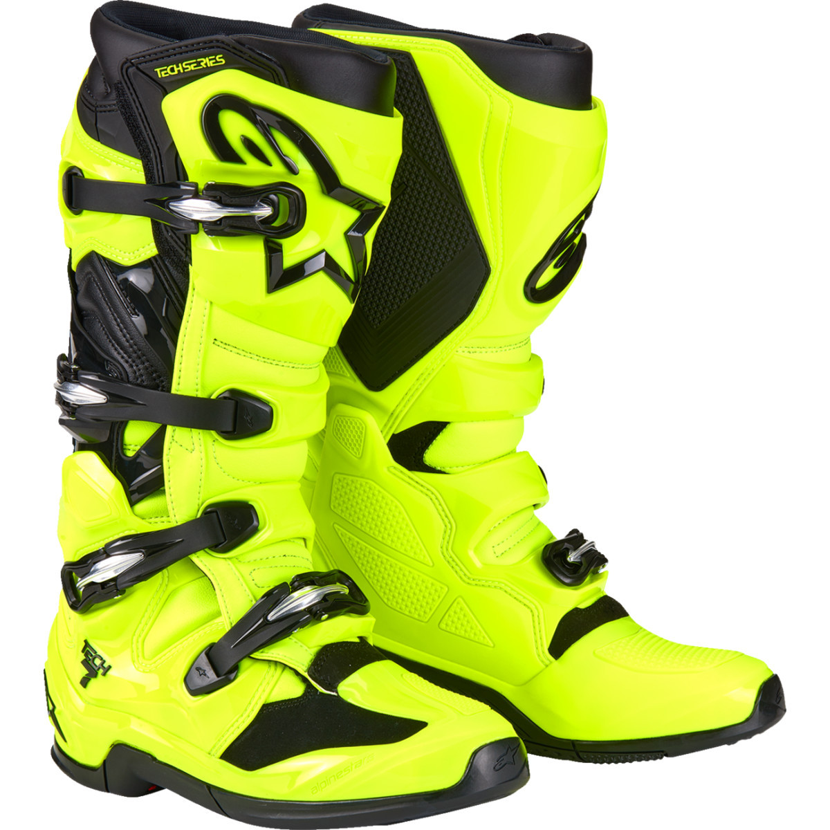 Alpinestars #2012025-551-13 - Tech 7 Boots - Fluorescent Yellow/Black - US 13 / EU 48