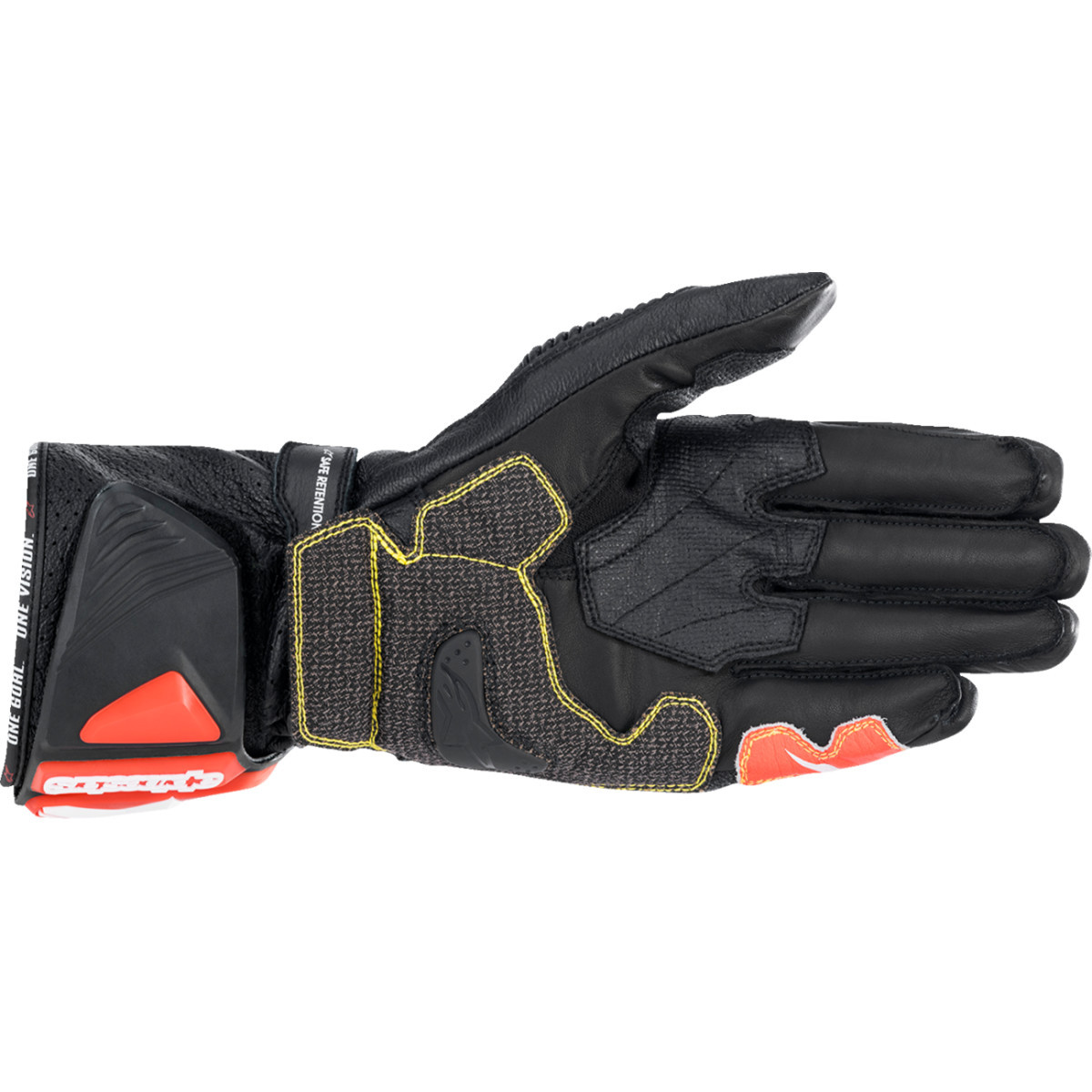 Alpinestars #3556422-1231-XL - GP Tech V2 S Gloves - Black/White/Fluo Red - XL