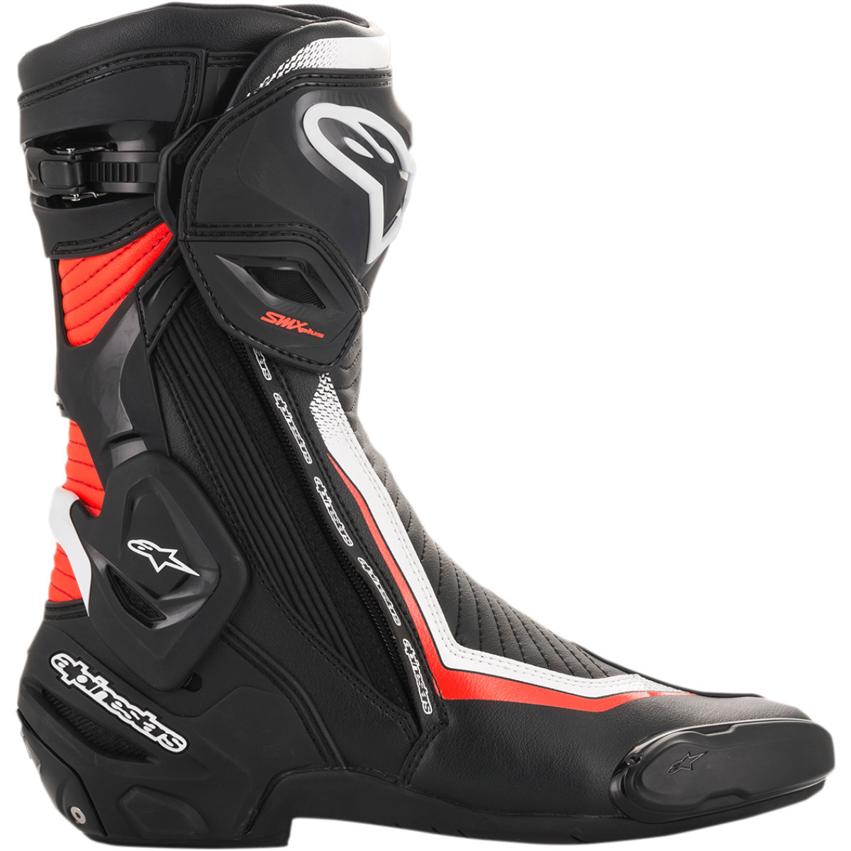 Alpinestars #2221019-1231-40 - SMX Plus Boots - Black/White/Red Fluorescent - US 6.5 / EU 40