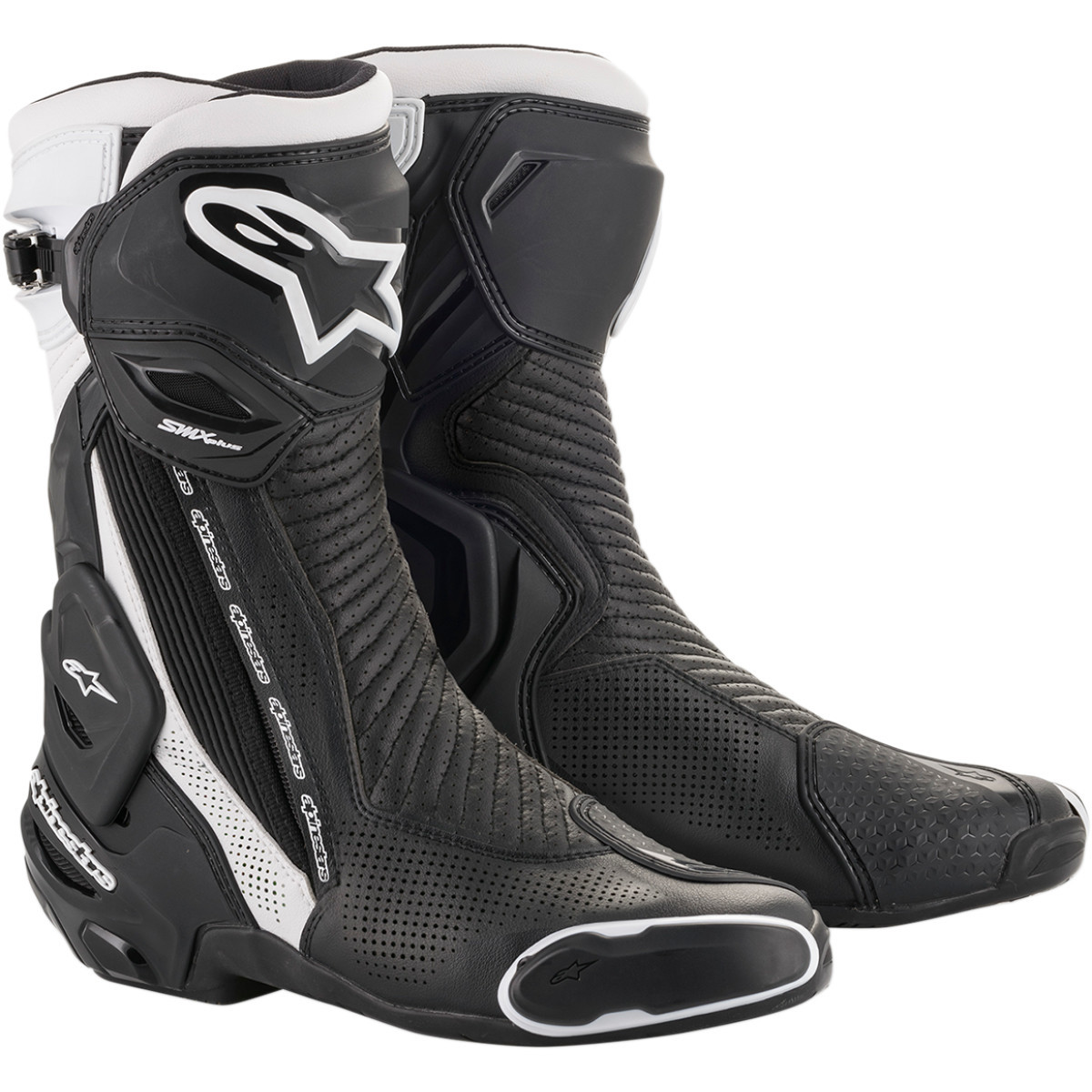 Alpinestars #2221119-12-43 - SMX Plus Vented Boots - Black/White - US 9 / EU 43