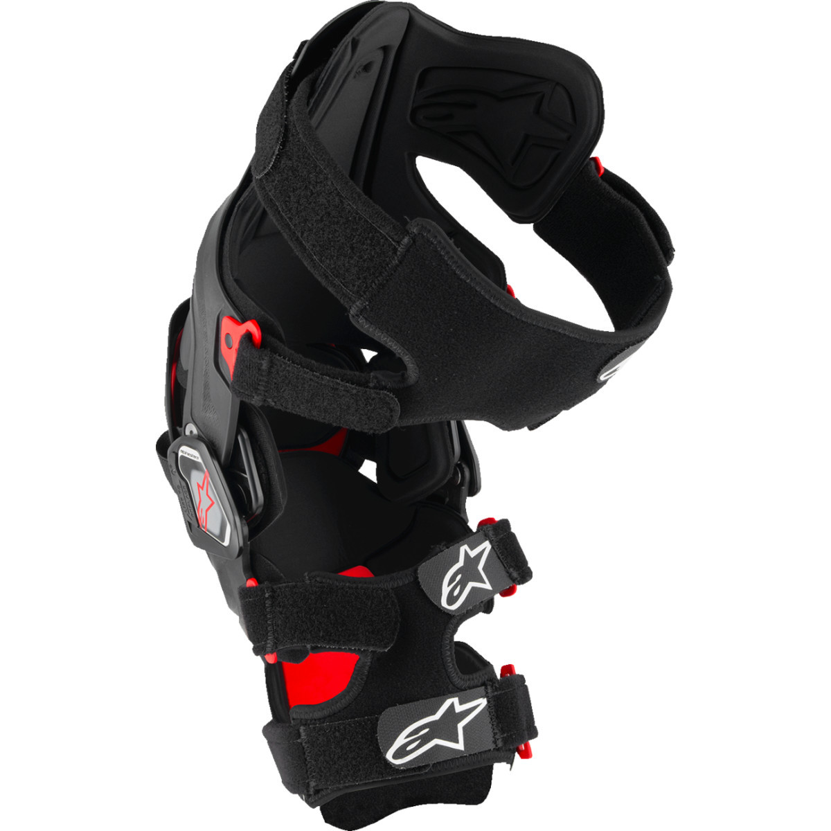 Alpinestars #6500825-13-M - RK-7 Plasma Knee Braces - Black/Red - Medium