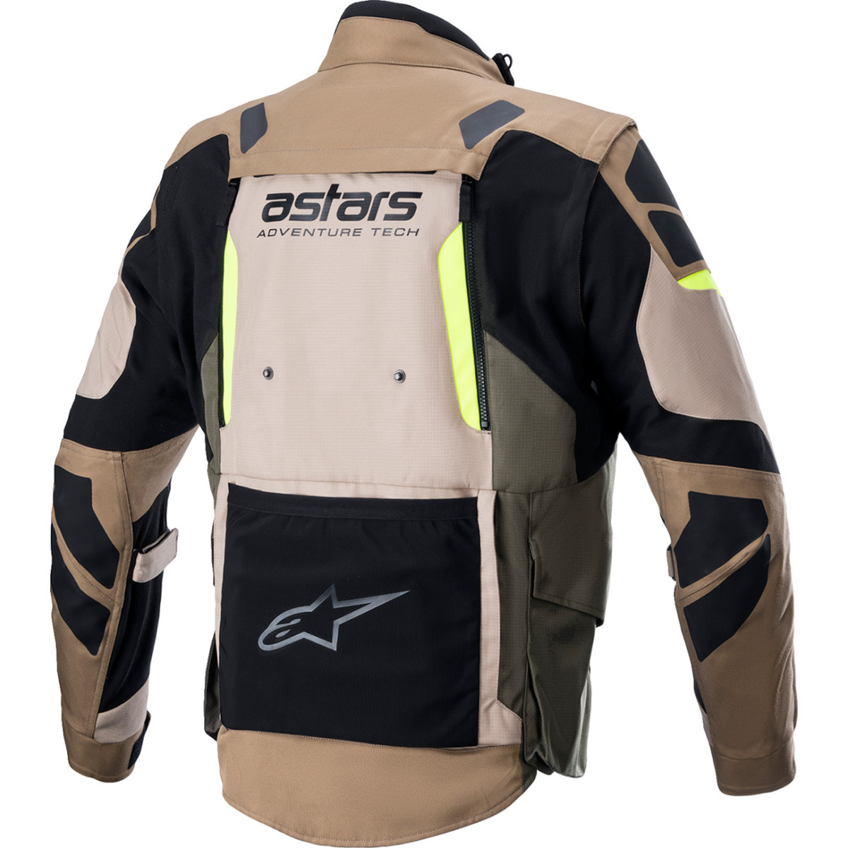 Alpinestars #3204822-865-S - Halo Drystar® Jacket - Black/Sand/Yellow - Small