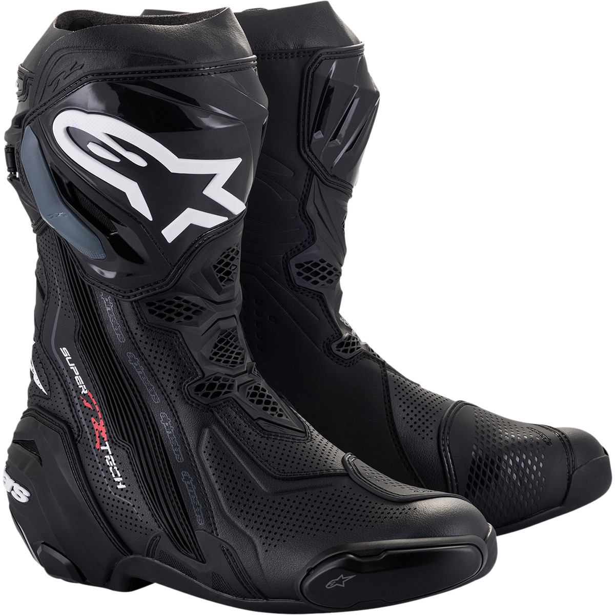 Alpinestars #2220121-10-44 - Supertech R Vented Boots - Black - US 9.5 / EU 44