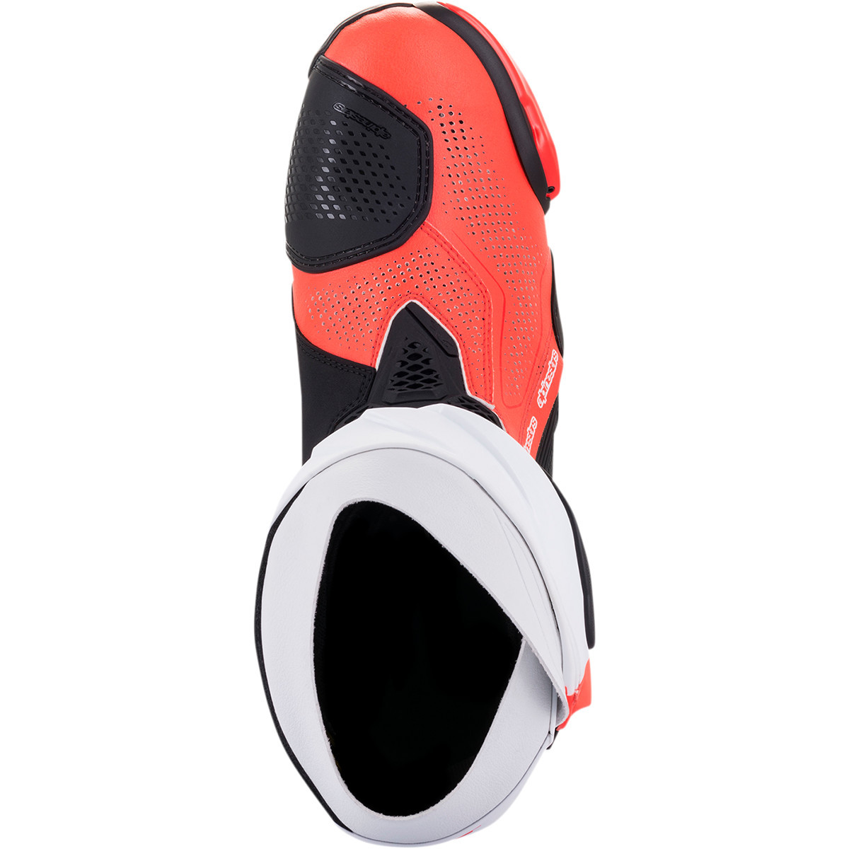 Alpinestars #2220121-124-39 - Supertech R Vented Boots - Black/Fluorescent Red/White - US 6 / EU 39
