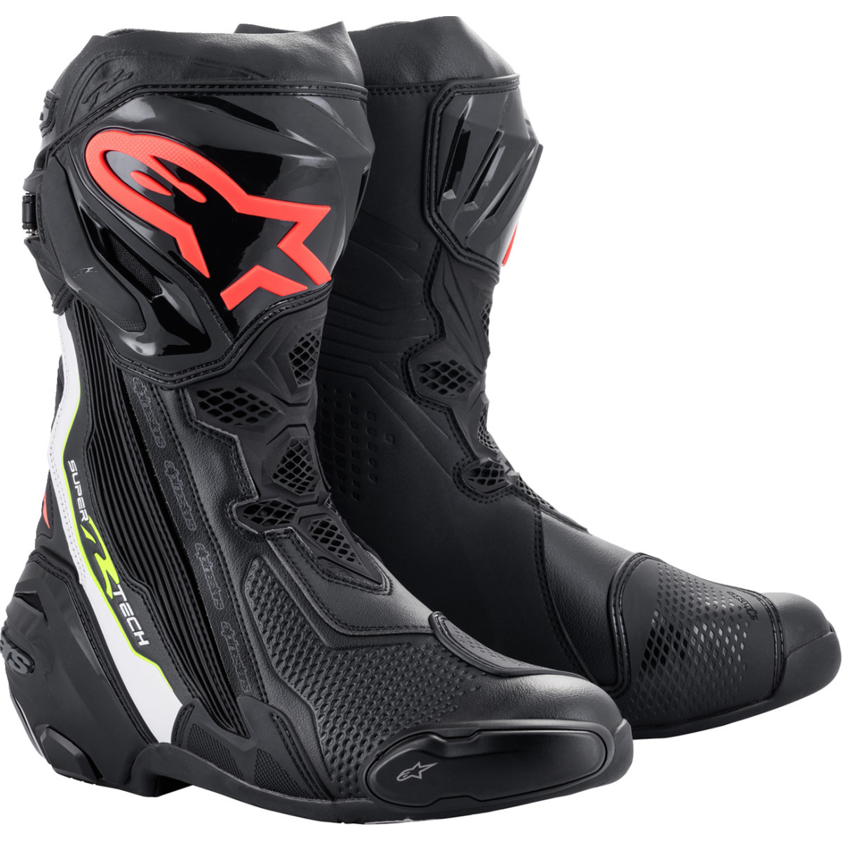 Alpinestars #2220021-1236-41 - Supertech R Boots - Black/Red - US 7.5 / EU 41