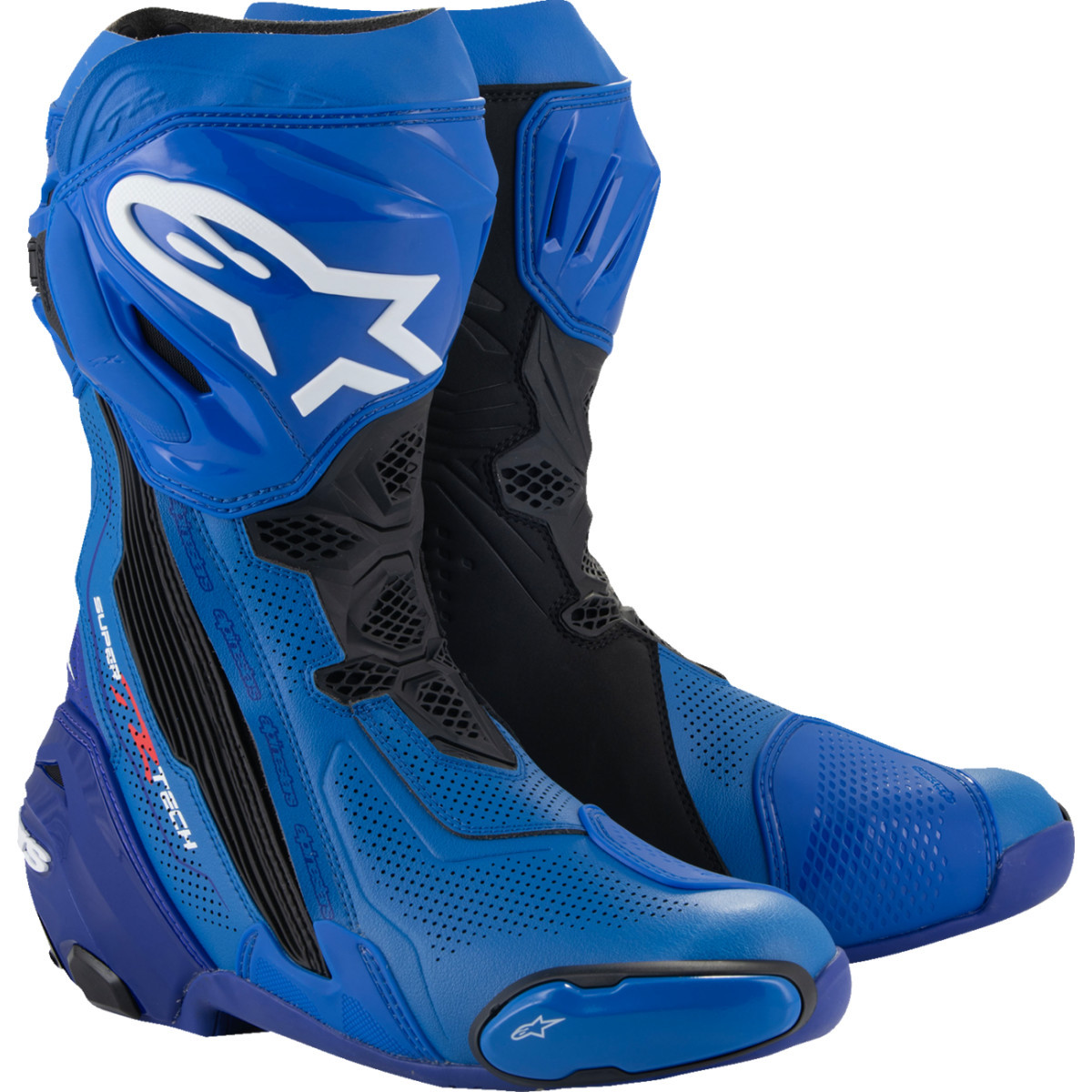 Alpinestars #2220121-713-46 - Supertech R Vented Boots - Blue/Black - US 11.5 / EU 46