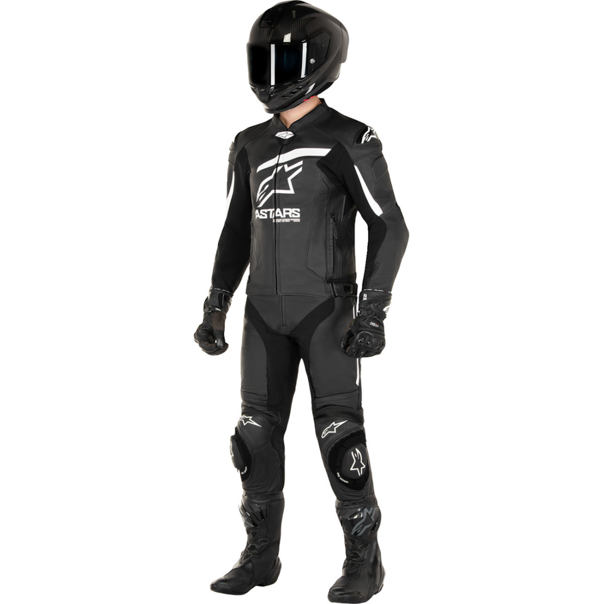 Alpinestars #3100624-12-56 - GP Plus R v4 Airflow Leather Jacket - Black/White - US 46 / EU 56