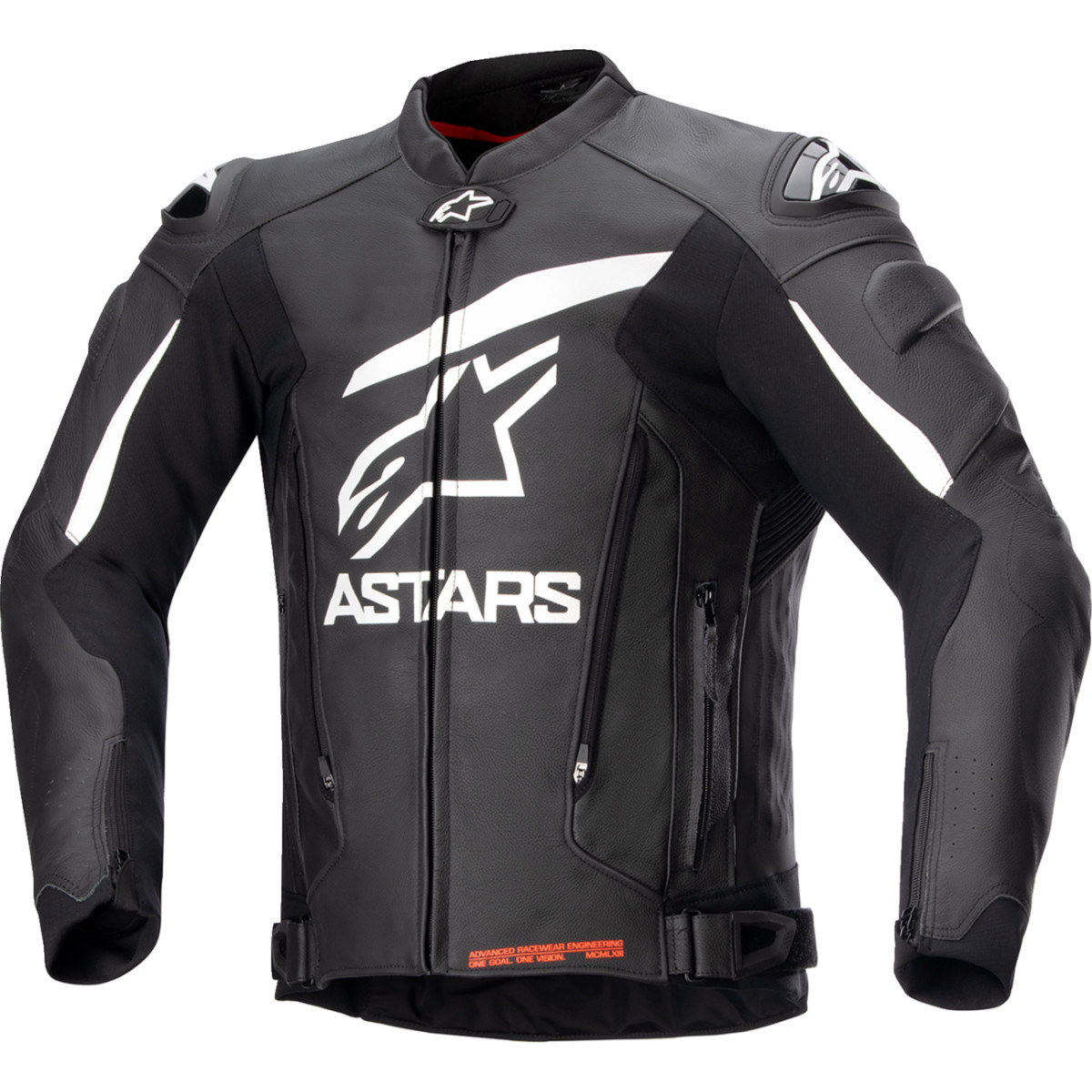 Alpinestars #3100524-12-50 - GP Plus v4 Leather Jacket - Black/White - US 40 / EU 50