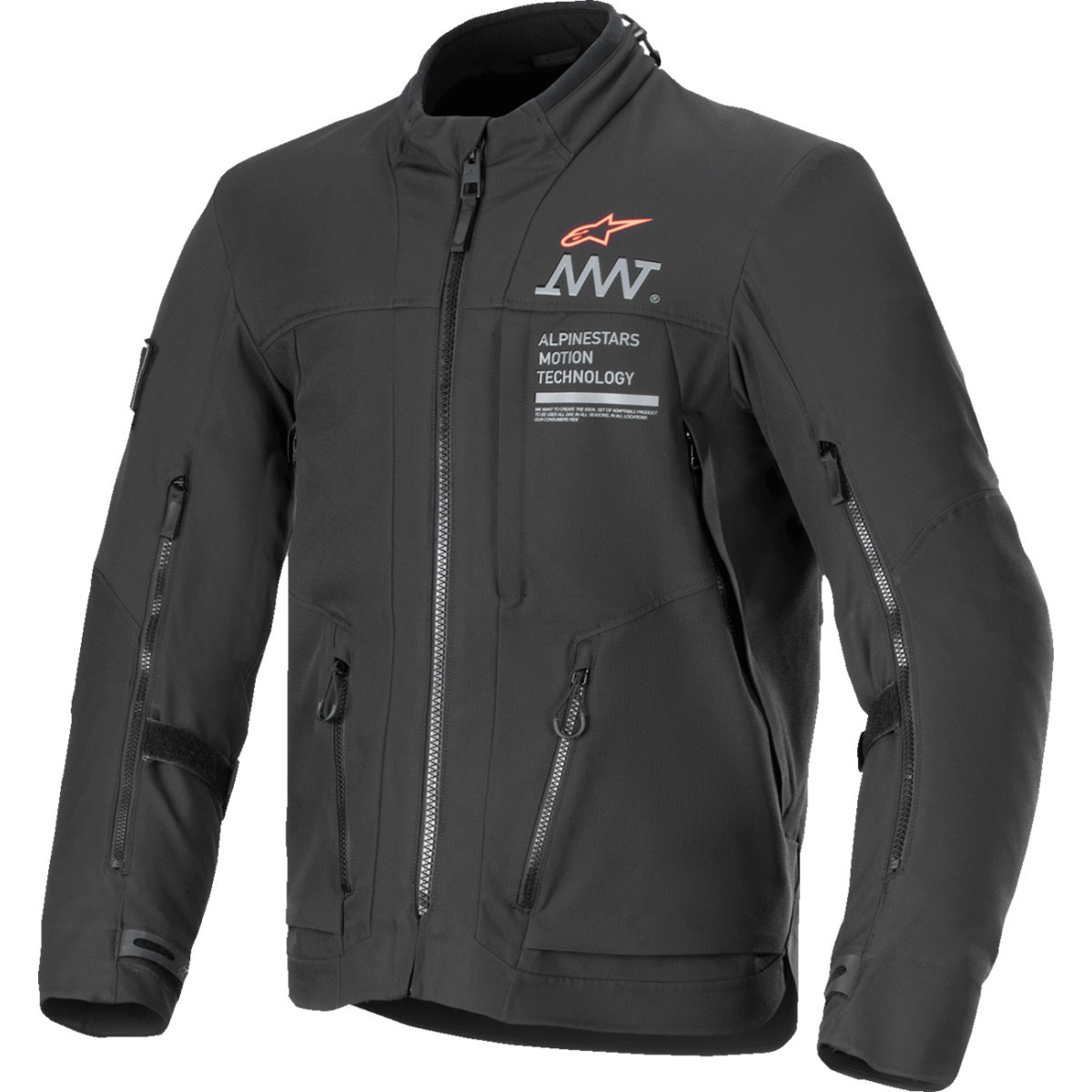 Alpinestars #3200425-10-4XL - AMT-8 Stretch Drystar® XF Jacket - Black - 4XL
