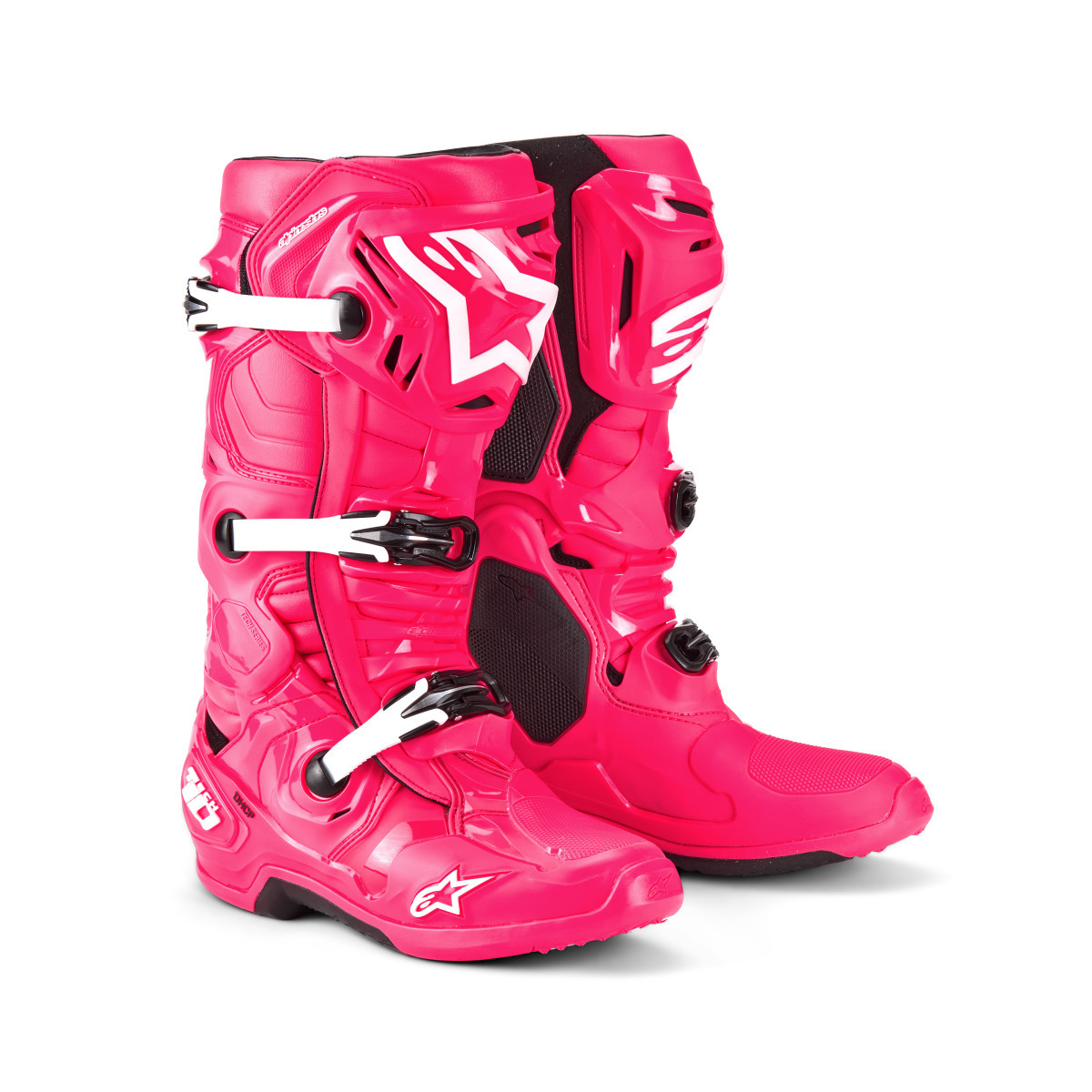 Alpinestars #2010020-3812-7 - Tech 10 Boots - Diva Pink/White - US 7 / EU 40.5