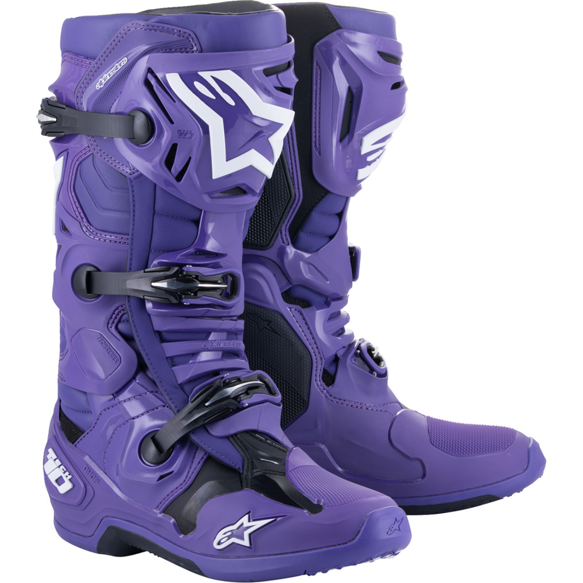 Alpinestars #2010020-394-12 - Tech 10 Boots - Purple/Black - US 12 / EU 47
