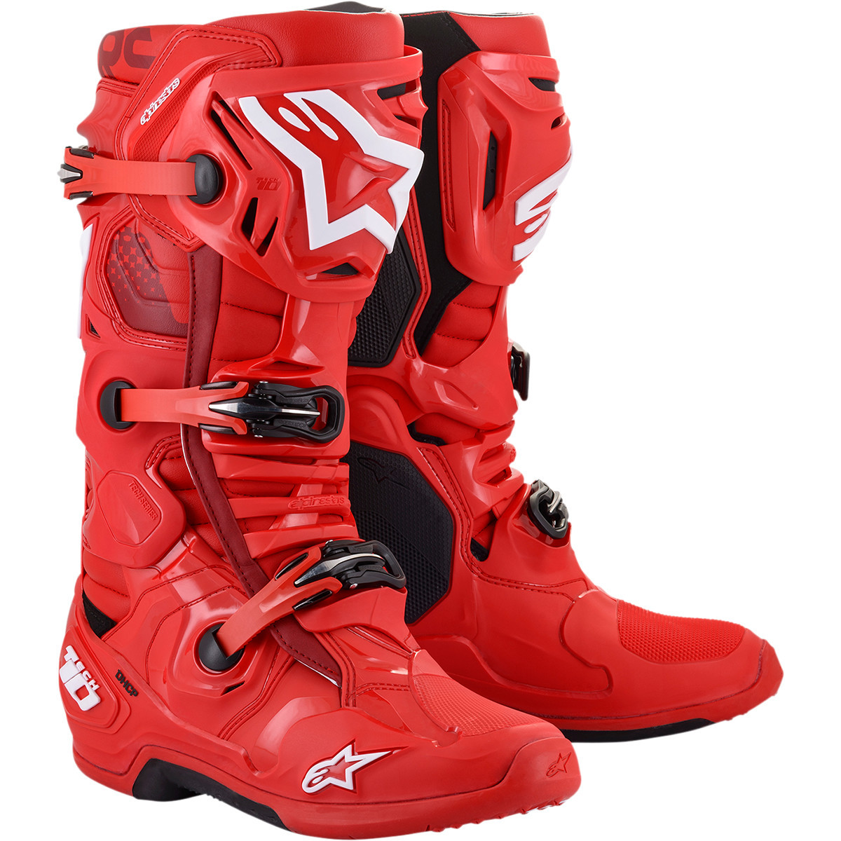 Alpinestars #2010020-30-8 - Tech 10 Boots - Red - US 8 / EU 42