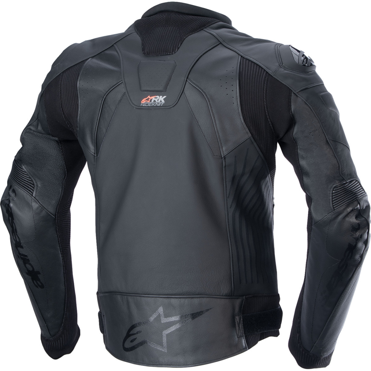 Alpinestars #3100324-1100-52 - GP Plus R v4 Rideknit® Leather Jacket - Black/Black - US 42 / EU 52