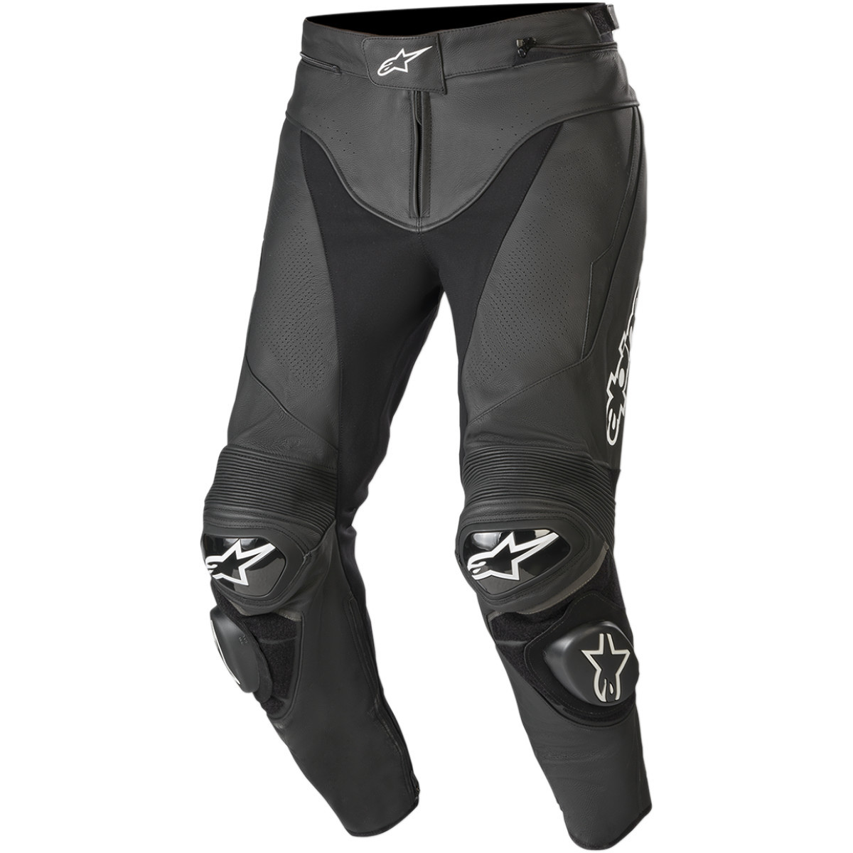Alpinestars #3129019-10-46 - Track v2 Leather Pants - Black - US 30 / EU 46