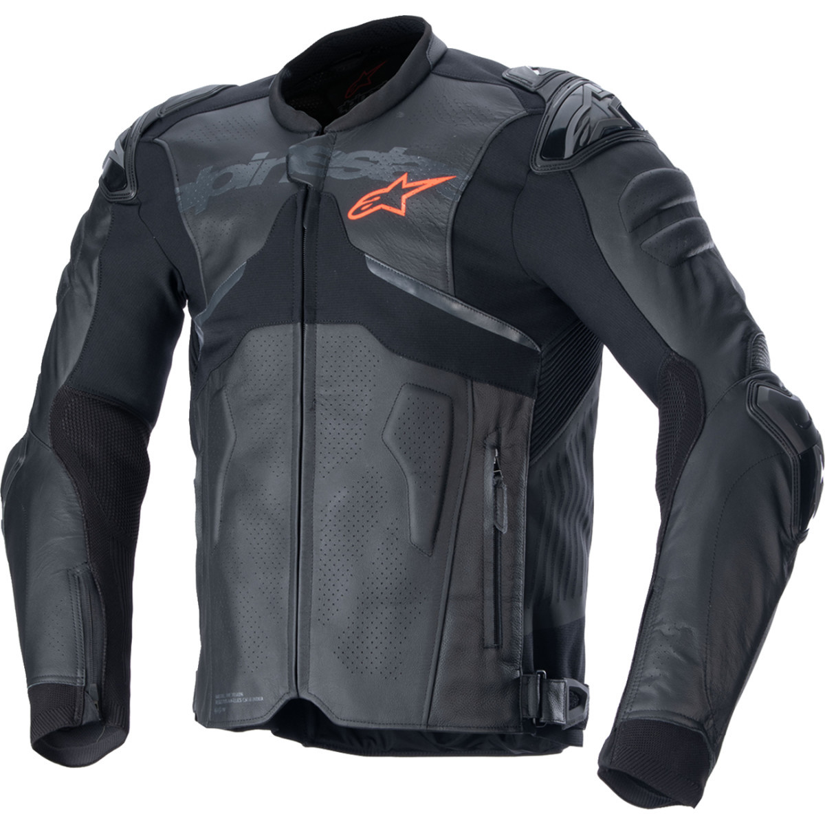 Alpinestars #3106524-10-54 - Atem v5 Leather Jacket - Black - US 44 / EU 54