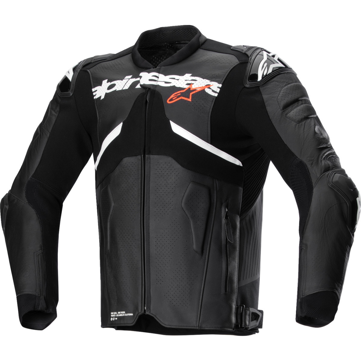 Alpinestars #3106524-12-58 - Atem v5 Leather Jacket - Black/White - US 48 / EU 58