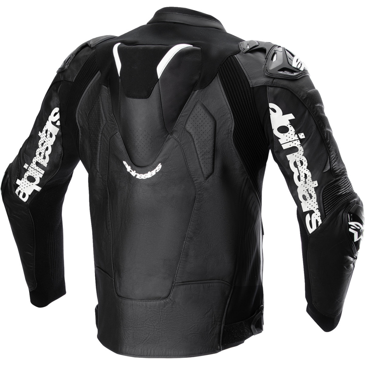 Alpinestars #3106524-12-60 - Atem v5 Leather Jacket - Black/White - US 50 / EU 60