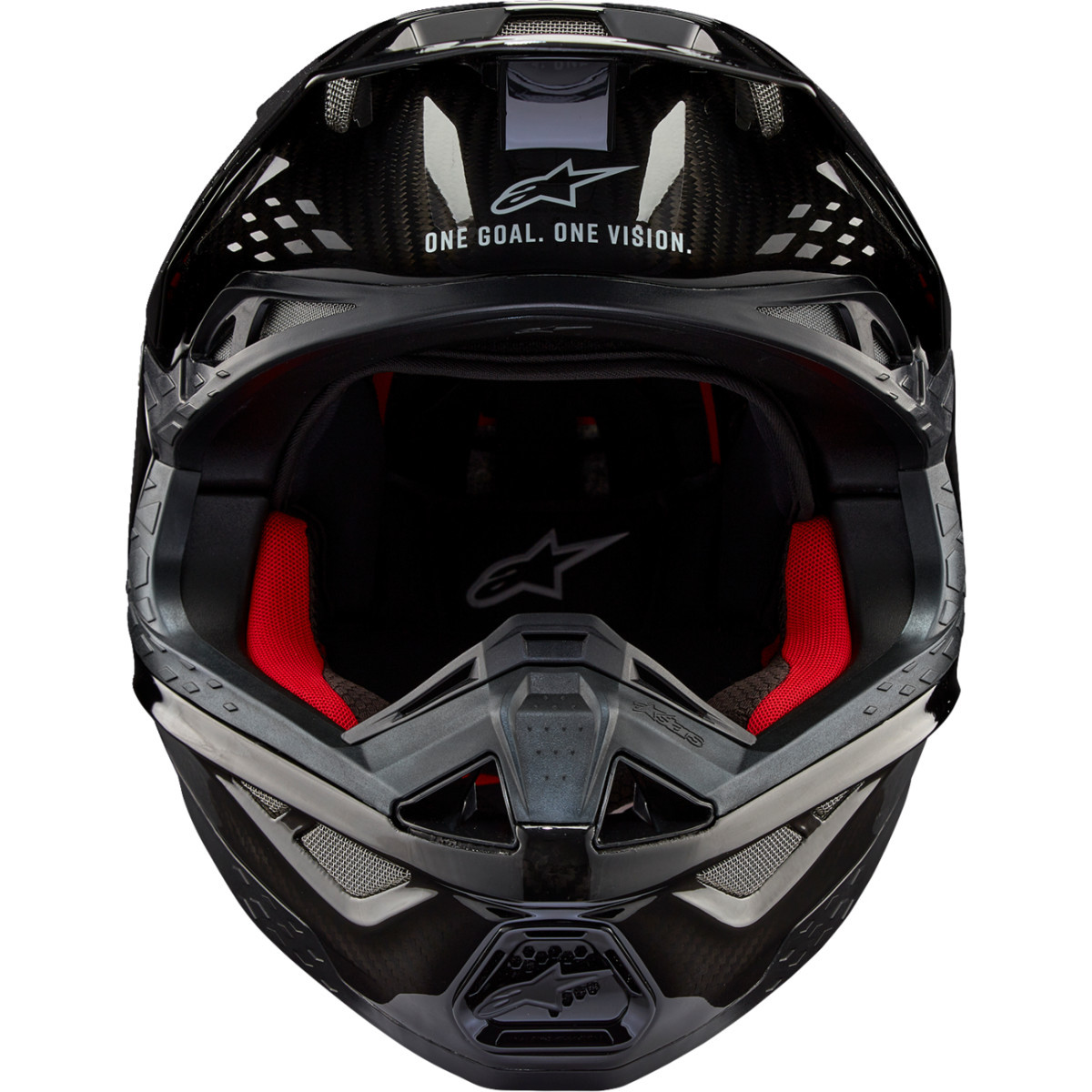 Alpinestars #8300323-1188-L - Supertech M10 Helmet - Solid - MIPS® - Gloss Black Carbon - Large
