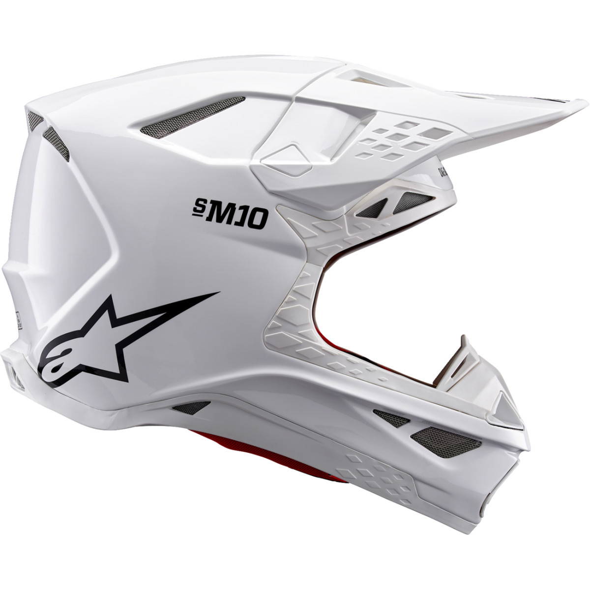 Alpinestars #8300323-2180-XS - Supertech M10 Helmet - Solid - MIPS® - Gloss White - XS