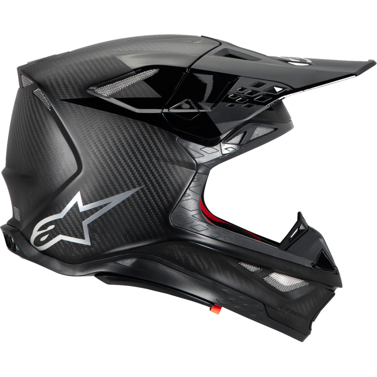 Alpinestars #8300423-1902-M - Supertech M10 Helmet - Fame - MIPS® - Black Carbon - Medium