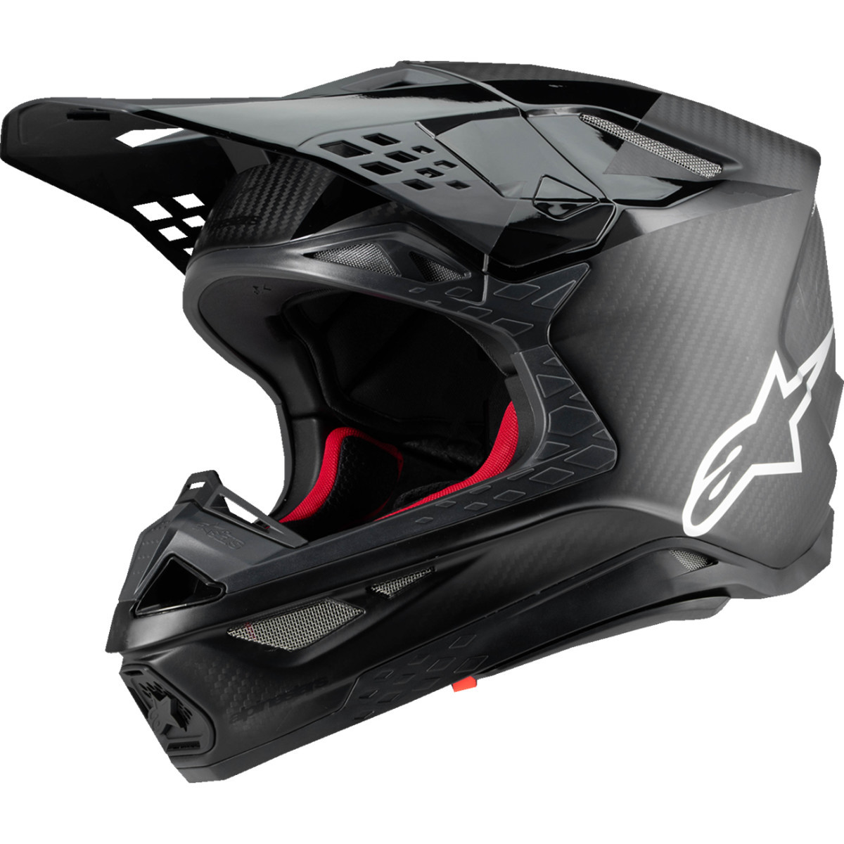 Alpinestars #8300423-1902-XL - Supertech M10 Helmet - Fame - MIPS® - Black Carbon - XL