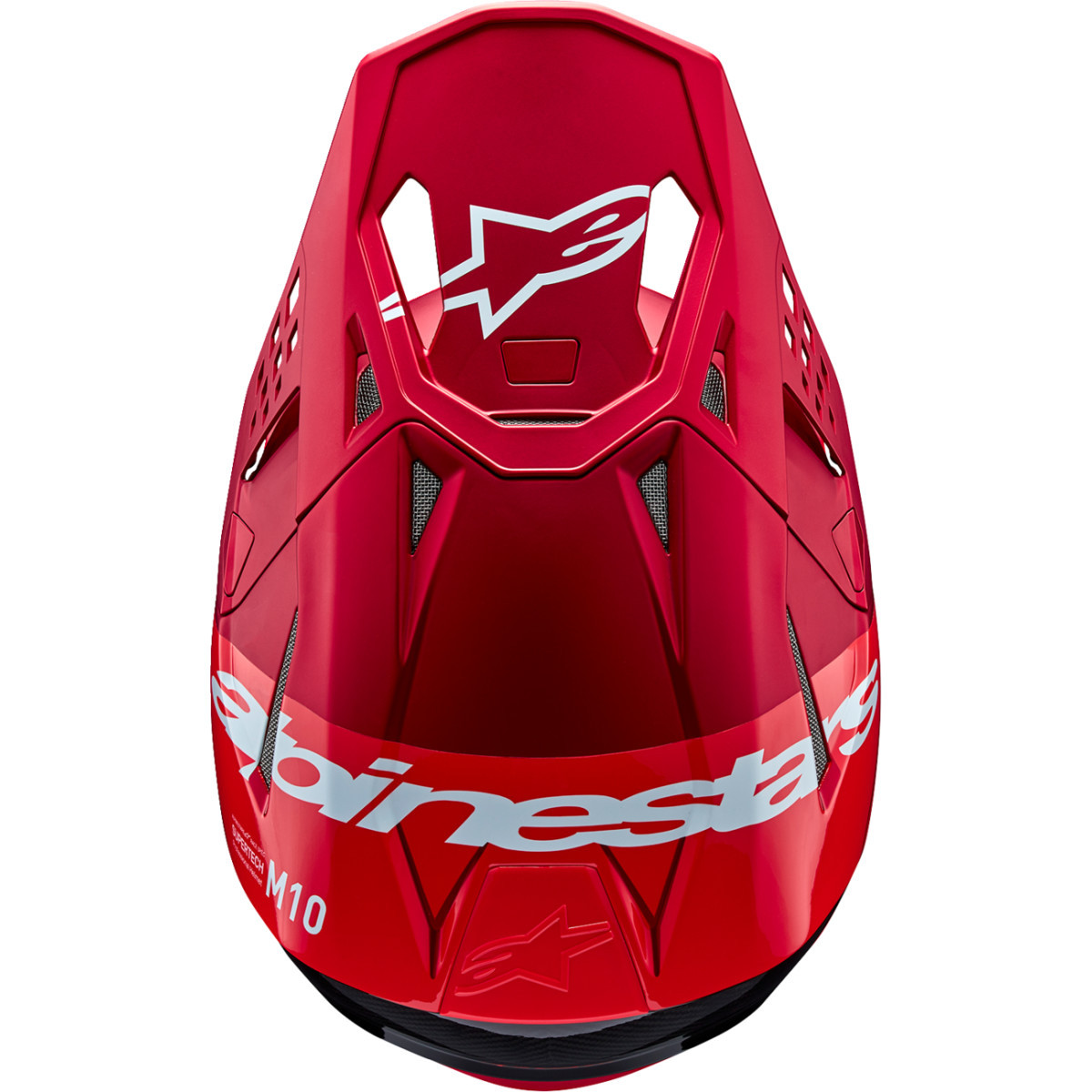Alpinestars #8301023-3003-M - Supertech M10 Helmet - Flood - MIPS® - Red Fluo/Red - Medium