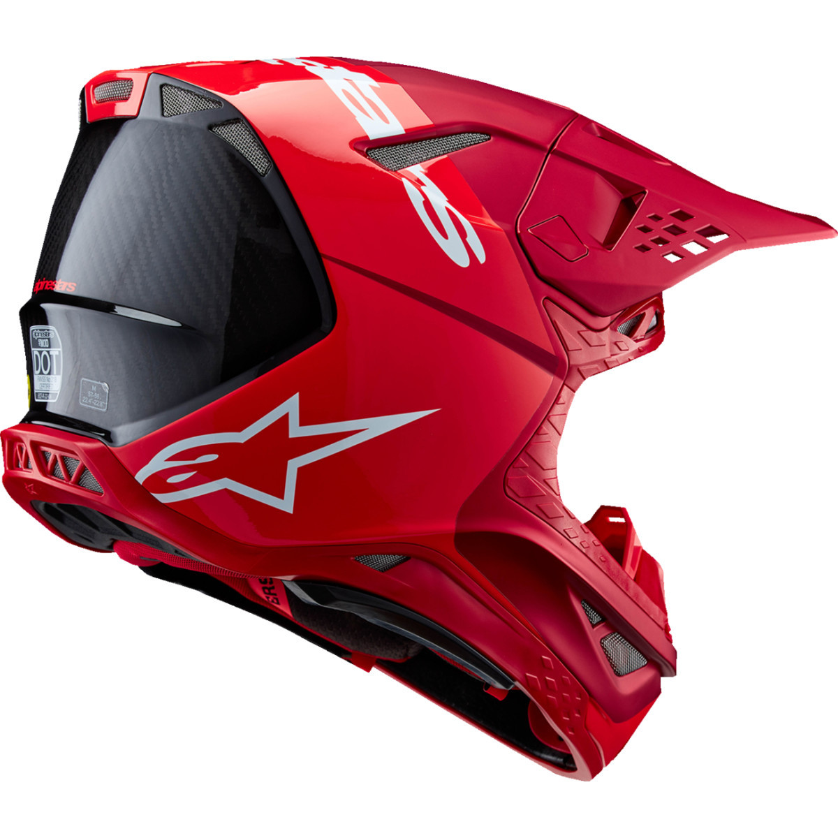 Alpinestars #8301023-3003-S - Supertech M10 Helmet - Flood - MIPS® - Red Fluo/Red - Small