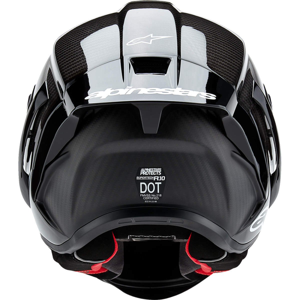 Alpinestars #8200124-1902-L - Supertech R10 Helmet - Solid - Carbon Black - Large