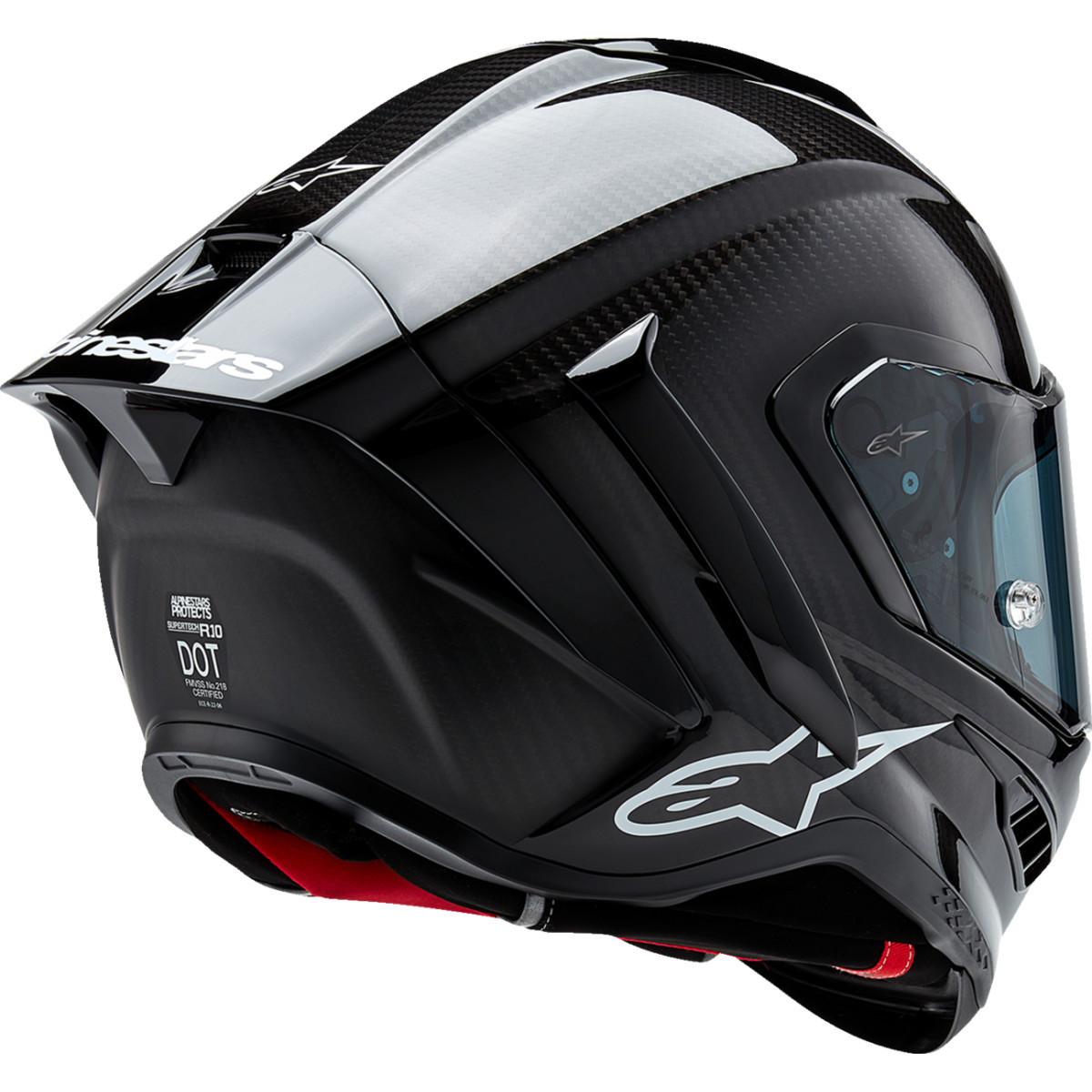 Alpinestars #8200124-1902-XS - Supertech R10 Helmet - Solid - Carbon Black - XS