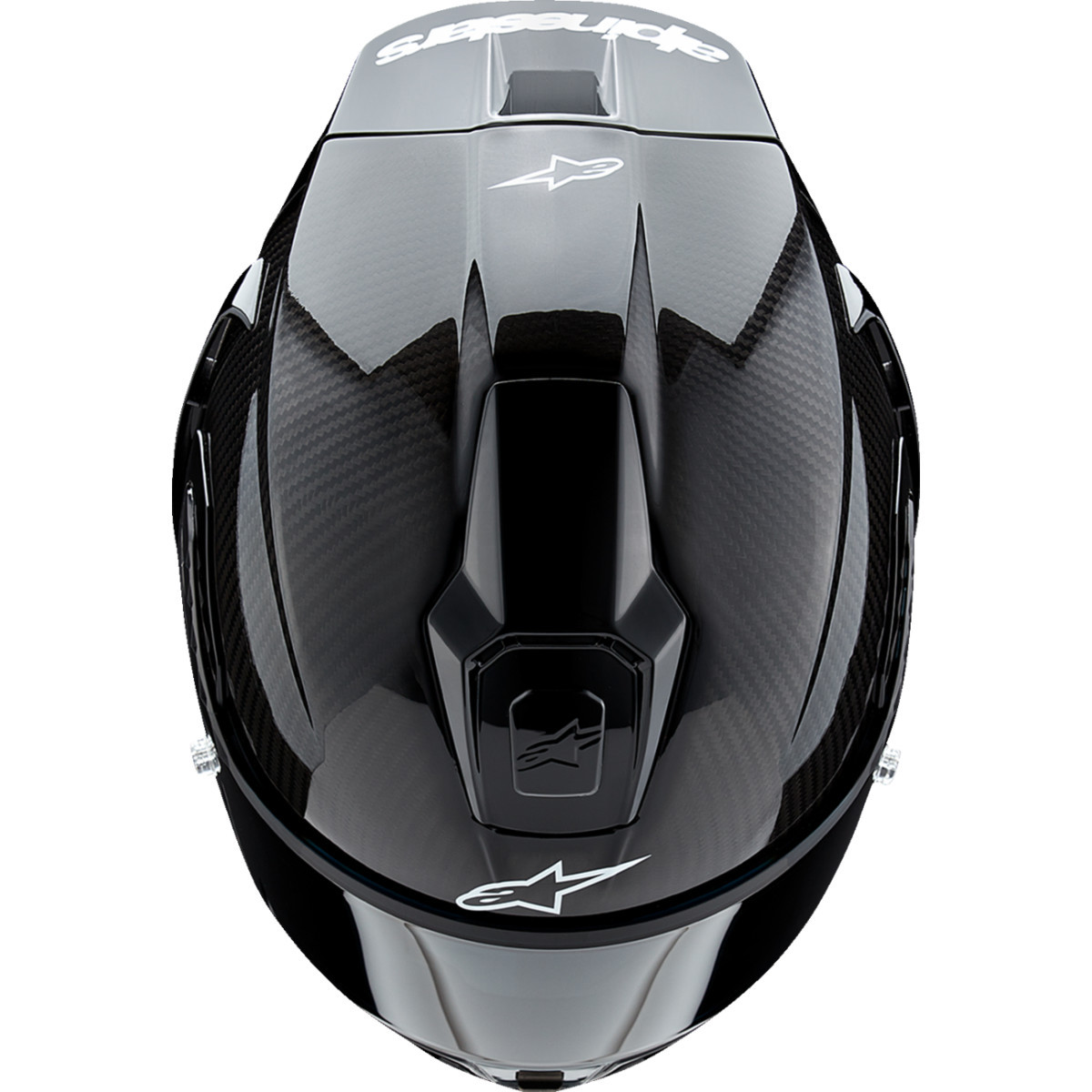 Alpinestars #8200124-1902-S - Supertech R10 Helmet - Solid - Carbon Black - Small