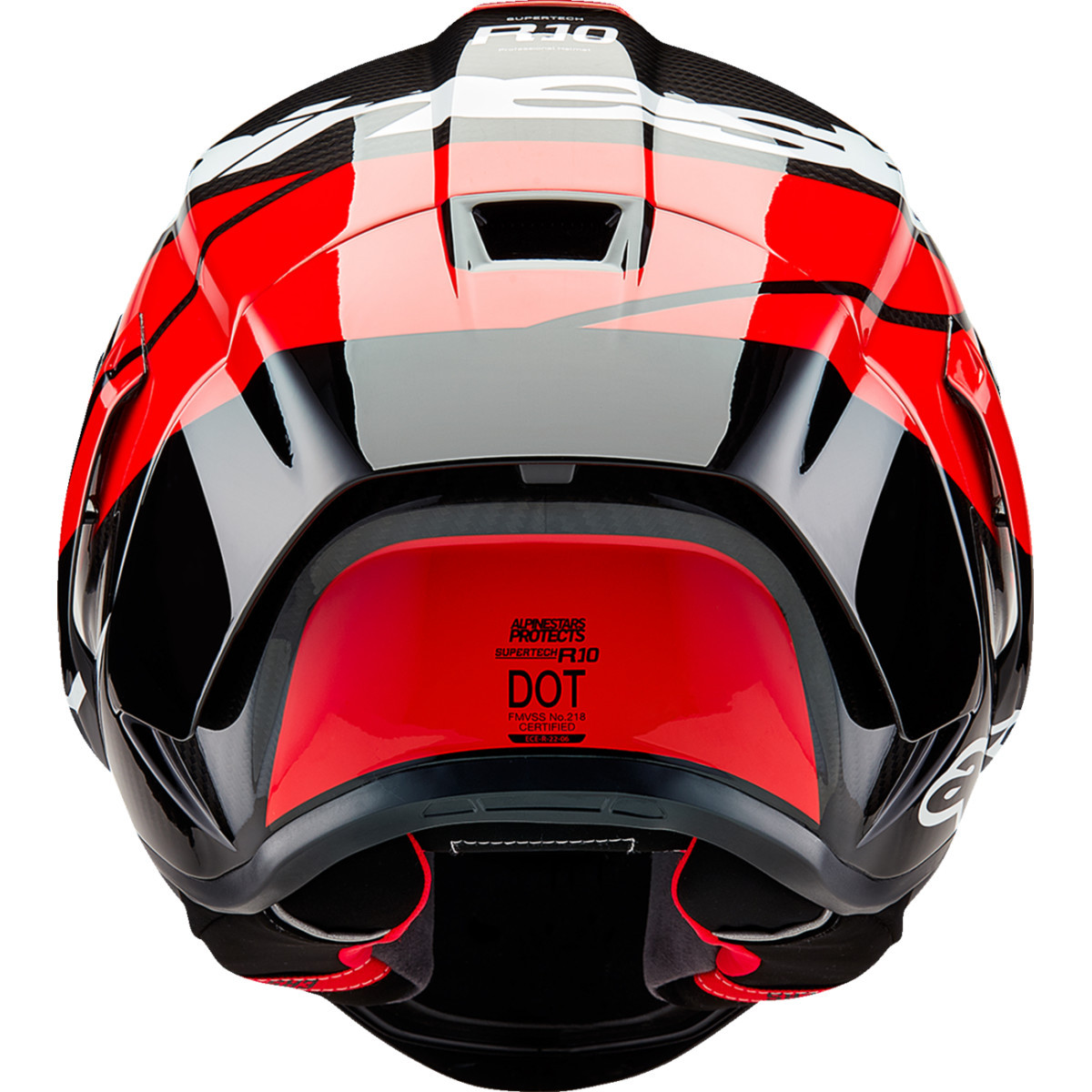 Alpinestars #8200324-1363-XXL - Supertech R10 Helmet - Element - Carbon/Red/White - 2XL