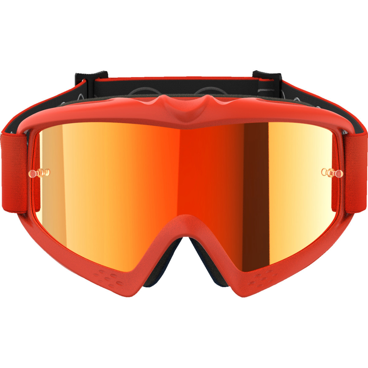Alpinestars Goggles #5140225-480 - Youth Vision Goggle - Corp - Orange - Red Mirror Lens