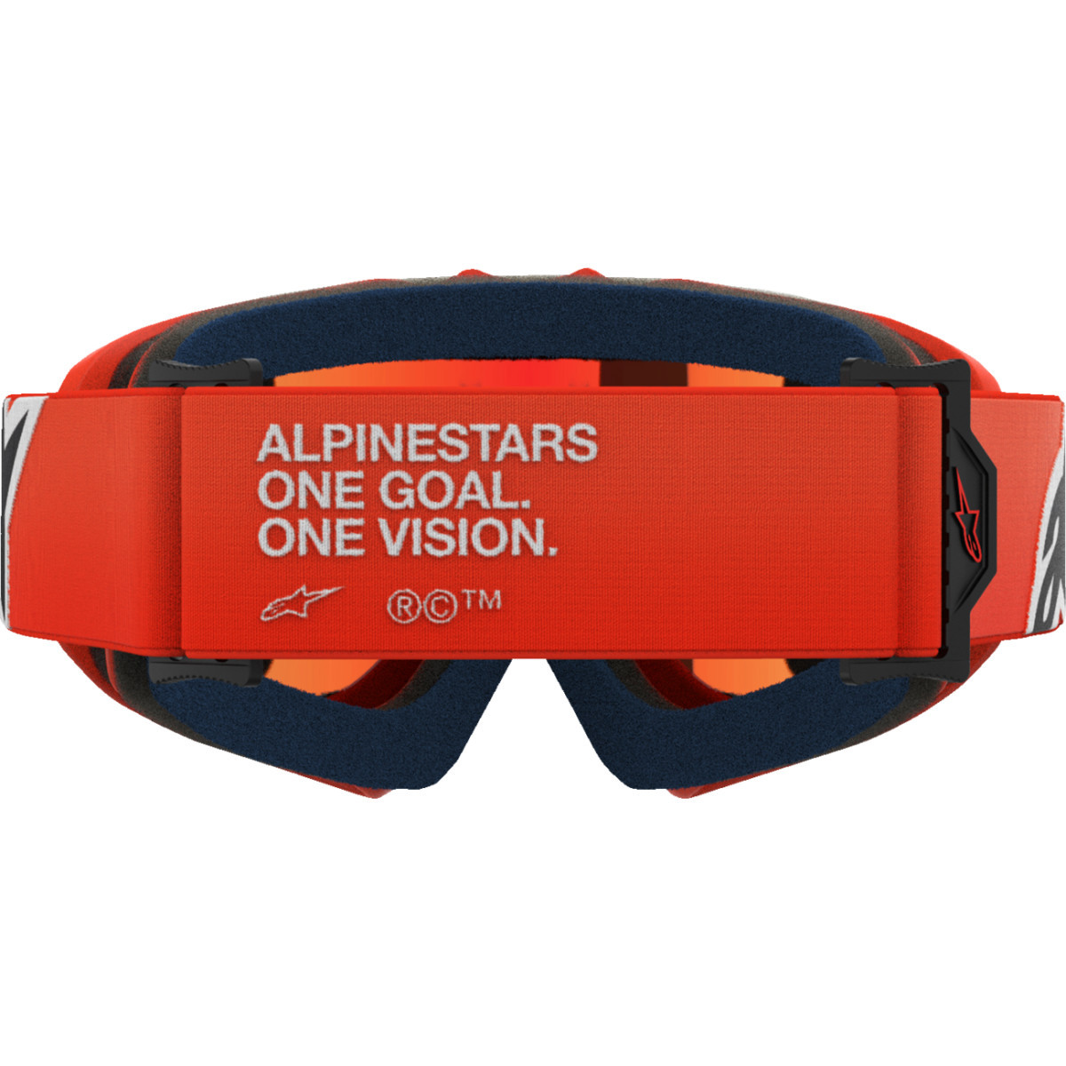 Alpinestars Goggles #5140225-480 - Youth Vision Goggle - Corp - Orange - Red Mirror Lens