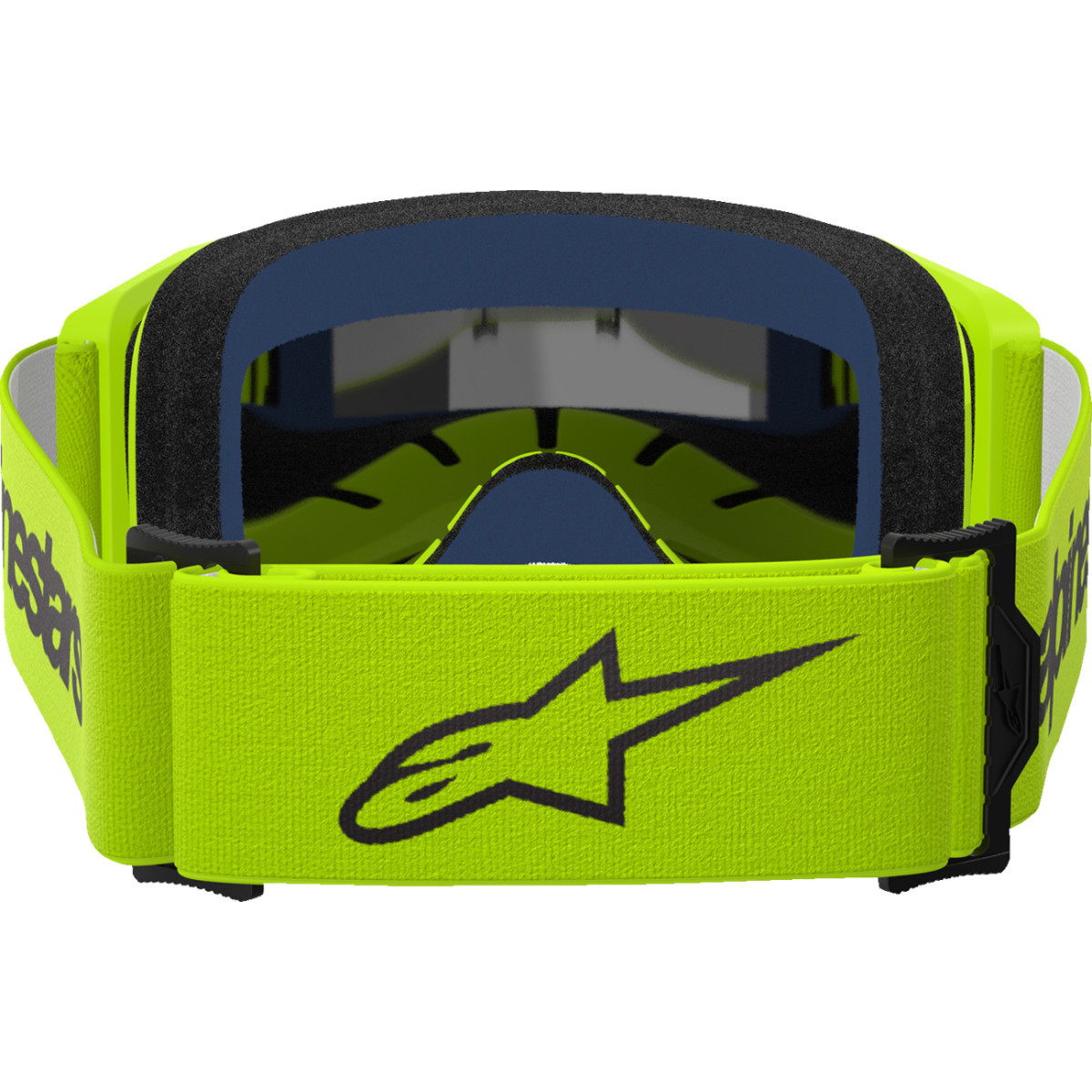 Alpinestars Goggles #5103225-5299 - Vision 3 Goggle - Wordmark - Yellow Fluo - Silver Mirror Lens