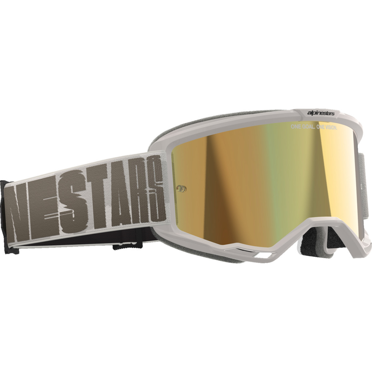 Alpinestars Goggles #5102225-7311 - Vision 5 Goggle - Hollow - Wind - Gold Mirror Lens