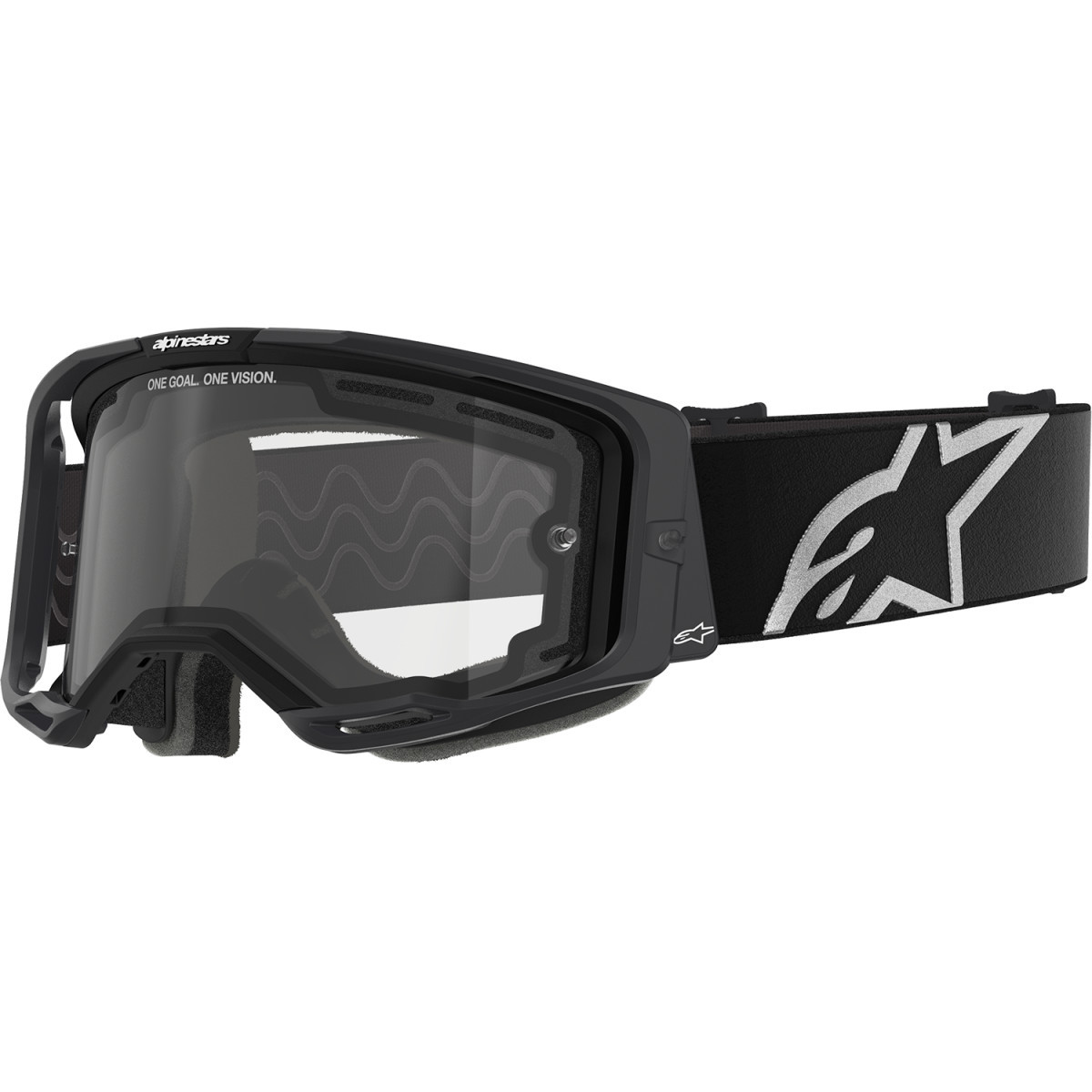 Alpinestars Goggles #5100825-1425 - Vision 8 Goggle - Corp - Black - Clear Lens
