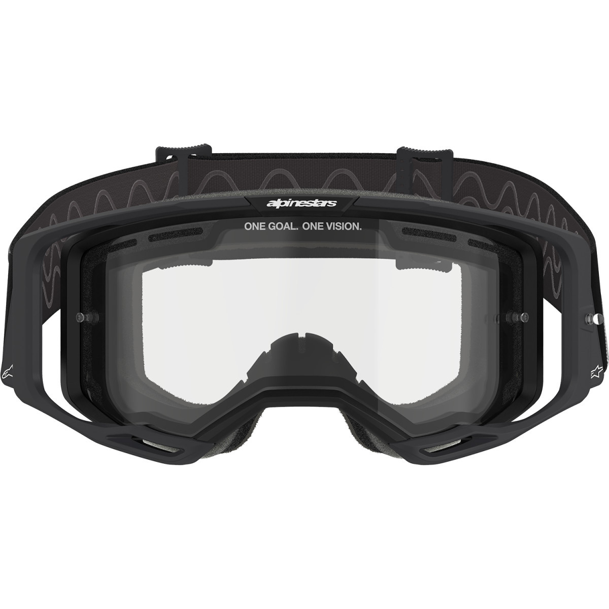 Alpinestars Goggles #5100825-1425 - Vision 8 Goggle - Corp - Black - Clear Lens
