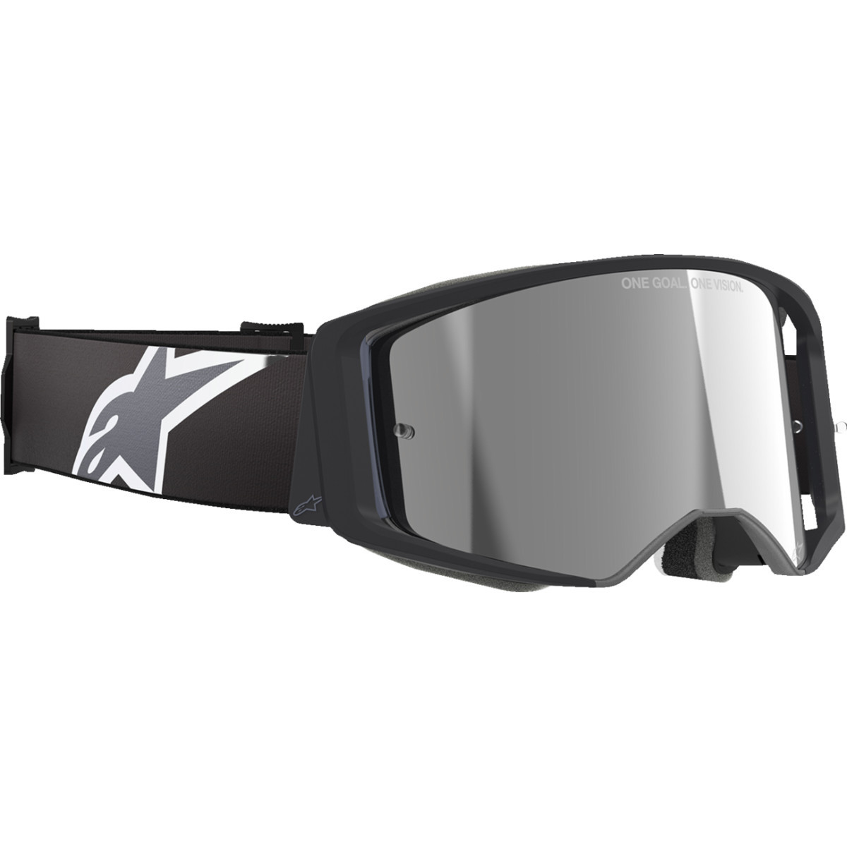 Alpinestars Goggles #5100325-1513 - Supertech Goggle - Corp - Black - ABS Vision - Gray Mirror Lens