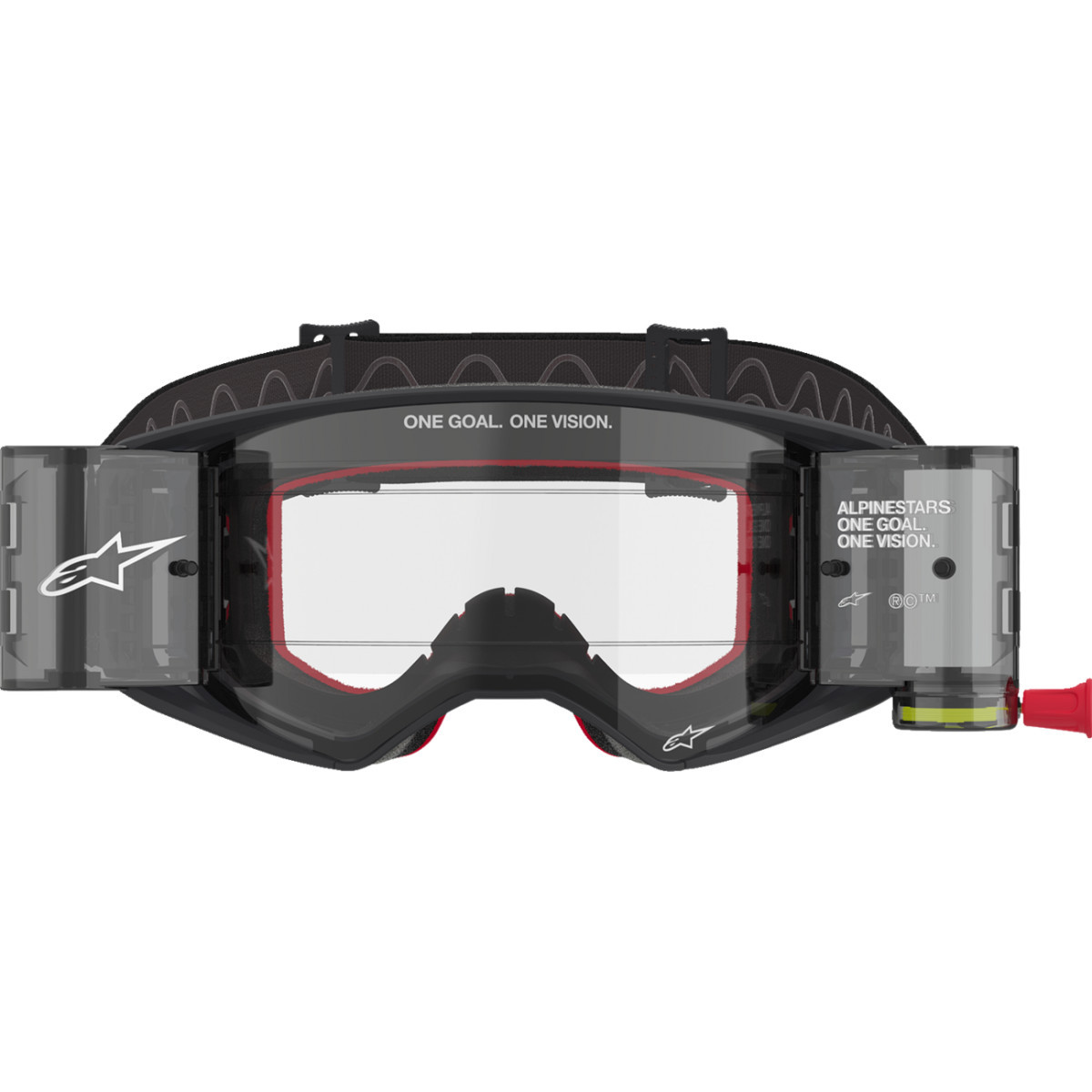 Alpinestars Goggles #5100425-1518 - Supertech Roll-Off Goggle - Corp - Black/Gray - Clear Lens