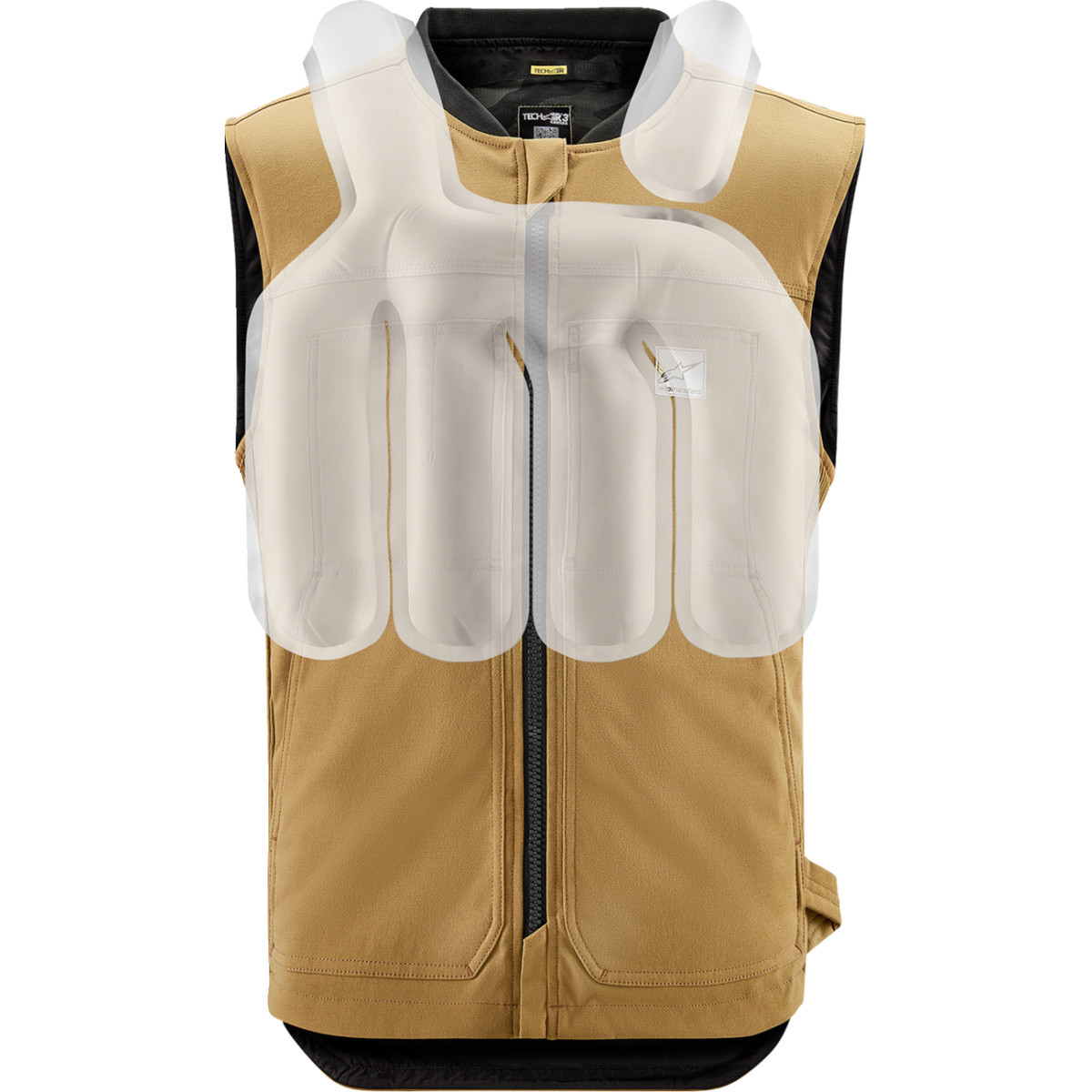 Alpinestars Tech-air #6505125-86-L - Tech-Air® 3 v2 Canvas Vest - Tan - Large