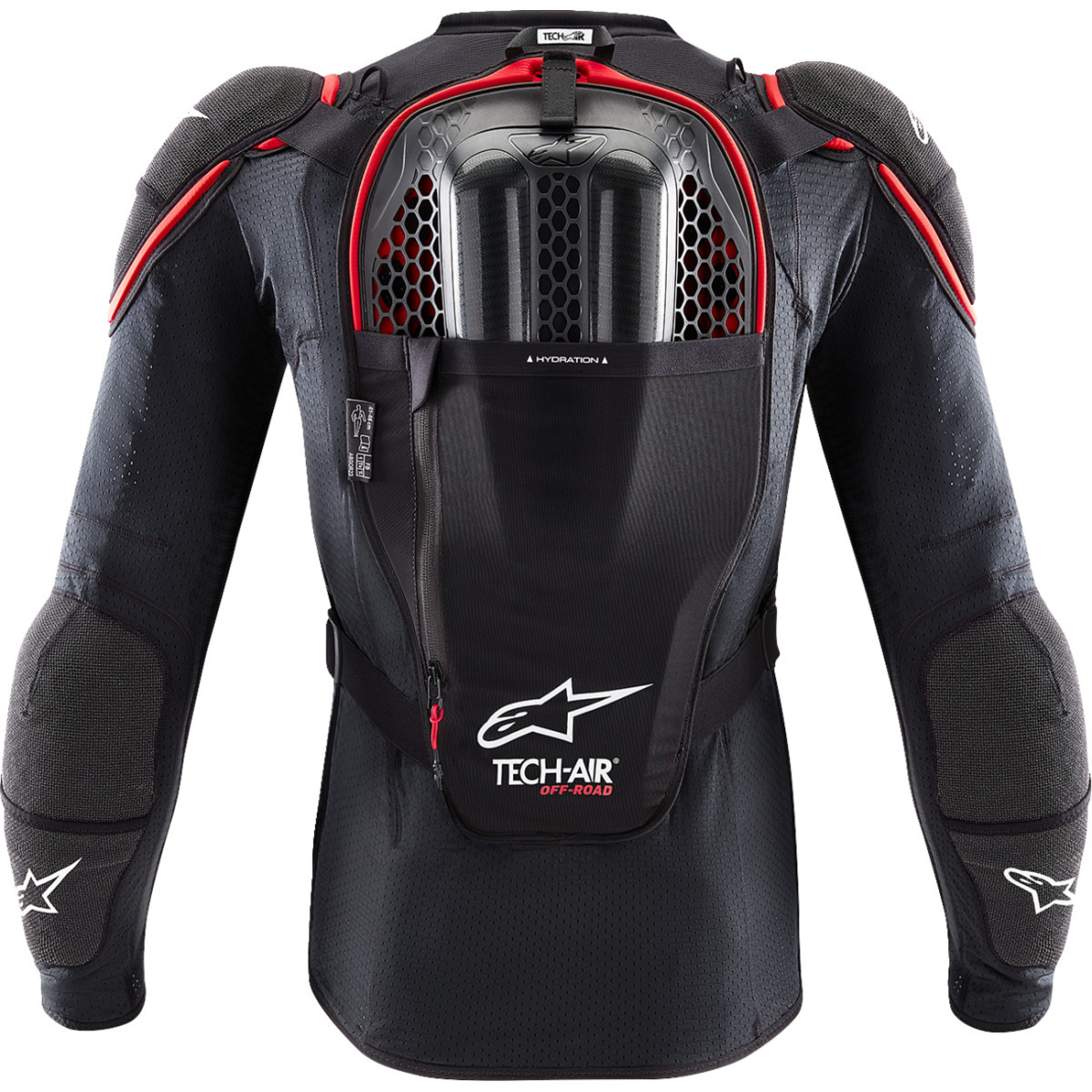 Alpinestars Tech-air #6507123-13F-XXL - Tech-Air® Off-Road System - Black/Red - 2XL